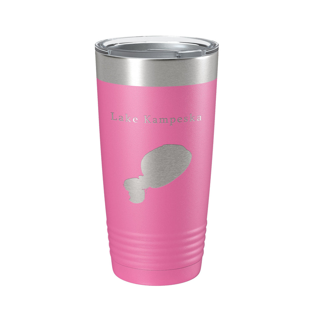 Lake Kampeska Map Tumbler Travel Mug Insulated Laser Engraved Coffee Cup South Dakota 20 oz