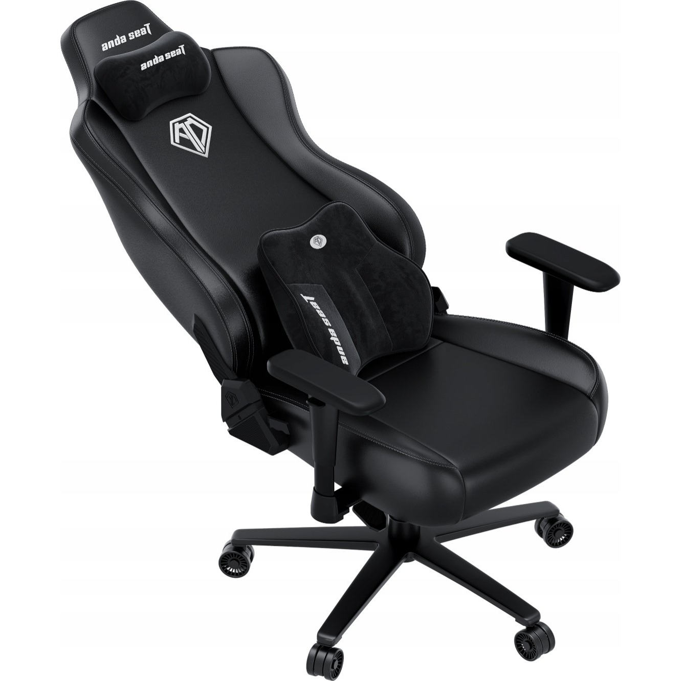 Scaun de gaming Anda Seat Novis Plus XL din piele sintetică neagră (AD23YC-XL-01-B-PV-B04)