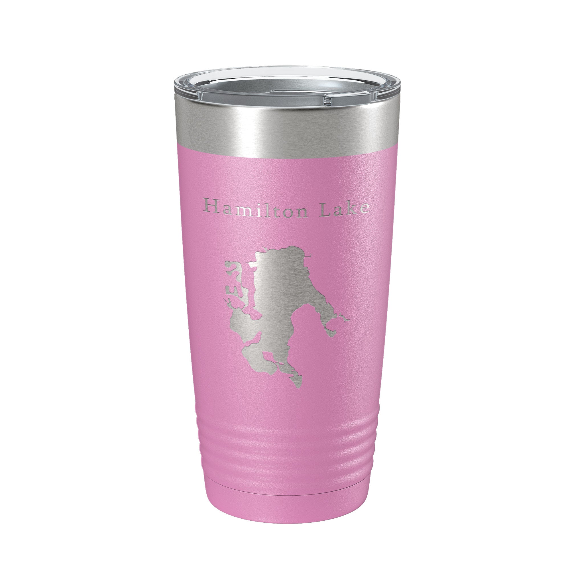 Hamilton Lake Map Tumbler Travel Mug Insulated Laser Engraved Coffee Cup Indiana 20 oz