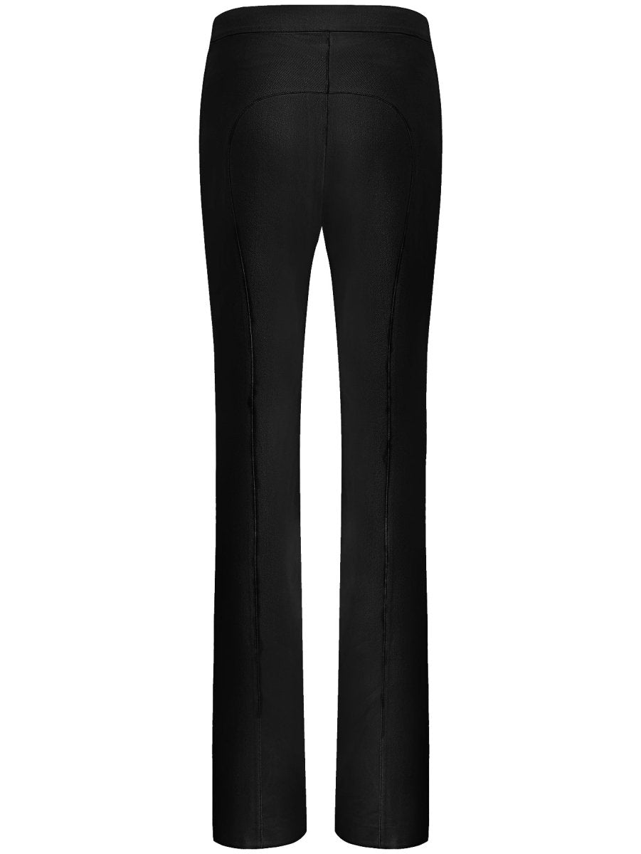 Black High-Waisted Flare Pants