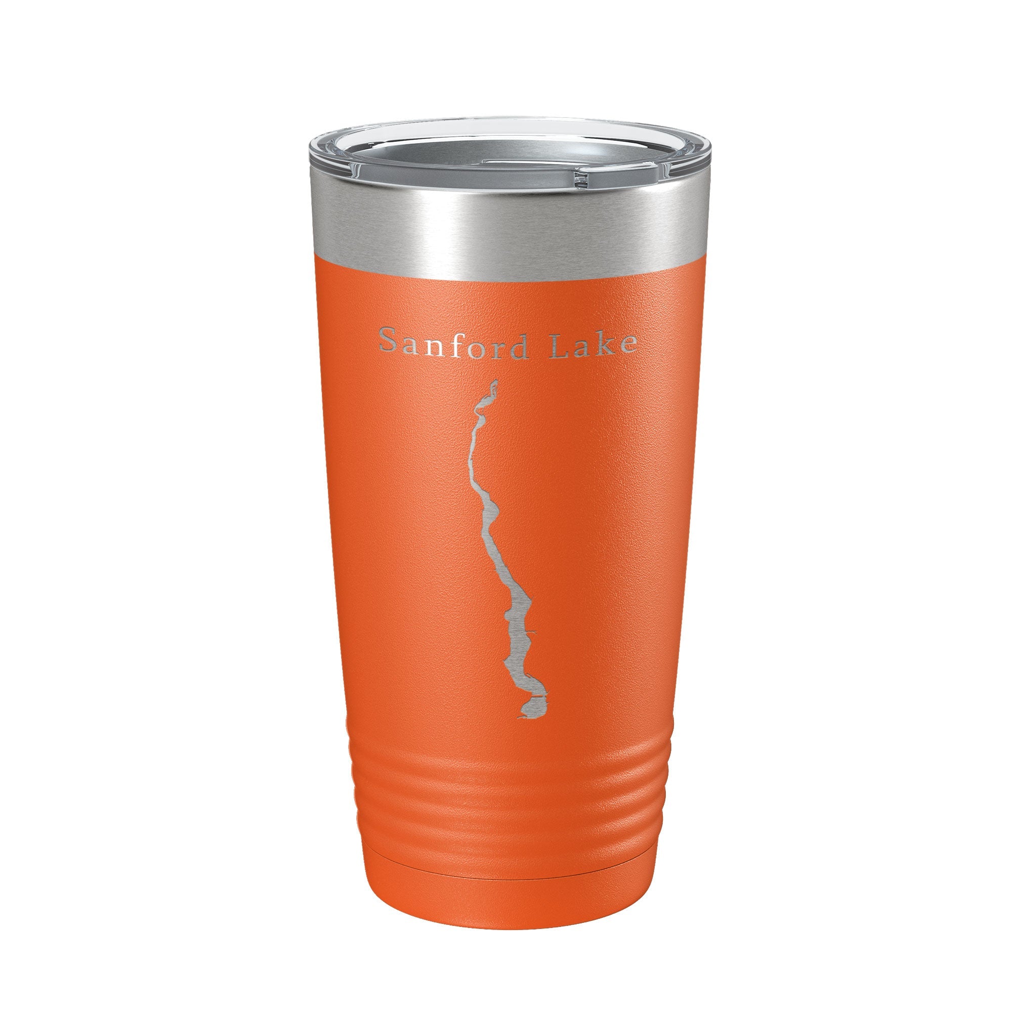 Sanford Lake Tittabawassee Map Tumbler Travel Mug Insulated Laser Engraved Coffee Cup Michigan 20 oz