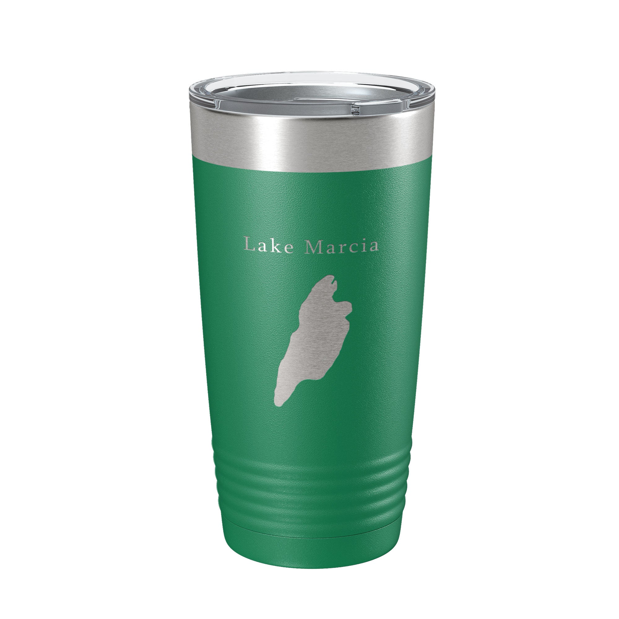 Lake Marcia Map Tumbler Travel Mug Insulated Laser Engraved Coffee Cup New Jersey 20 oz