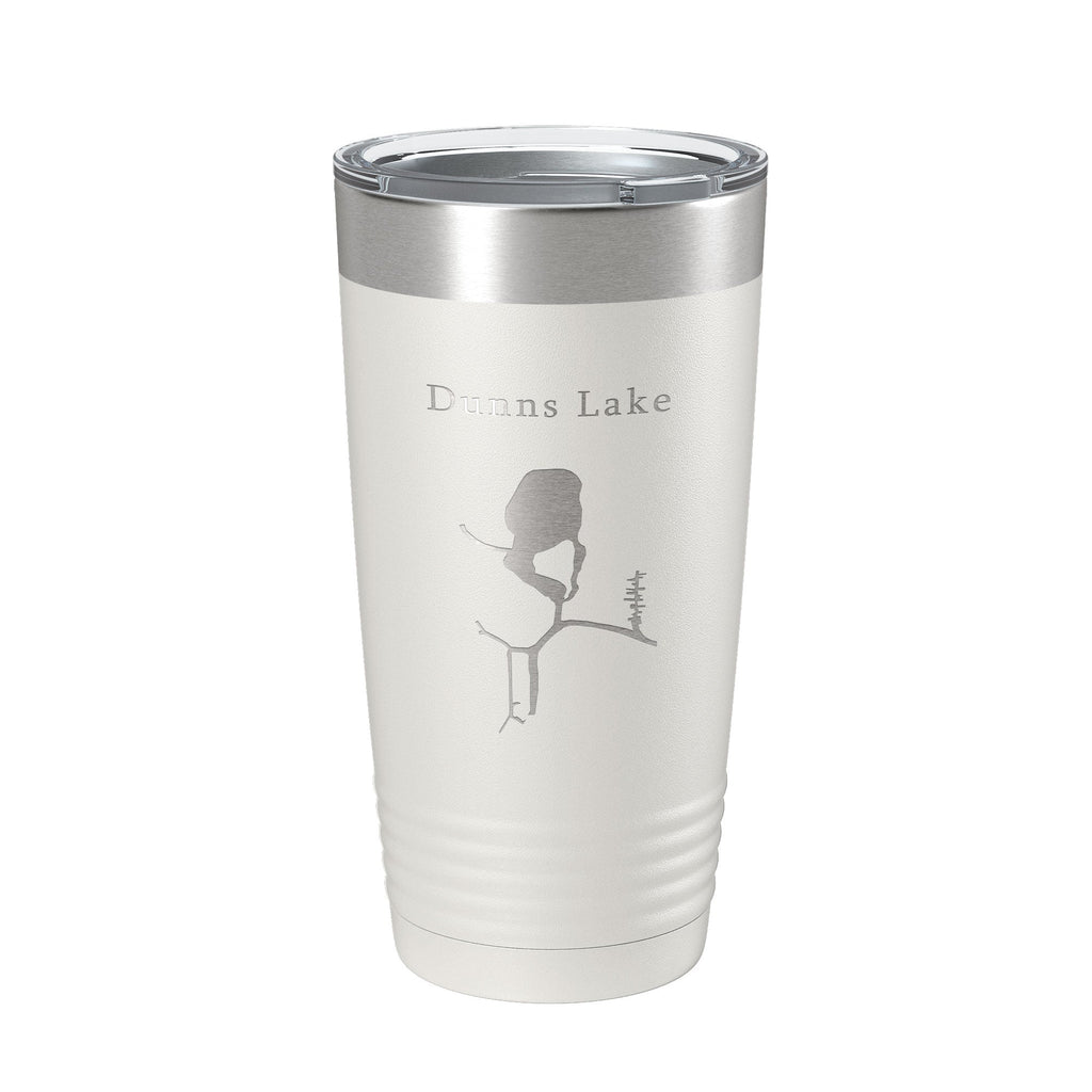 Dunns Lake Map Tumbler Travel Mug Insulated Laser Engraved Coffee Cup Illinois 20 oz