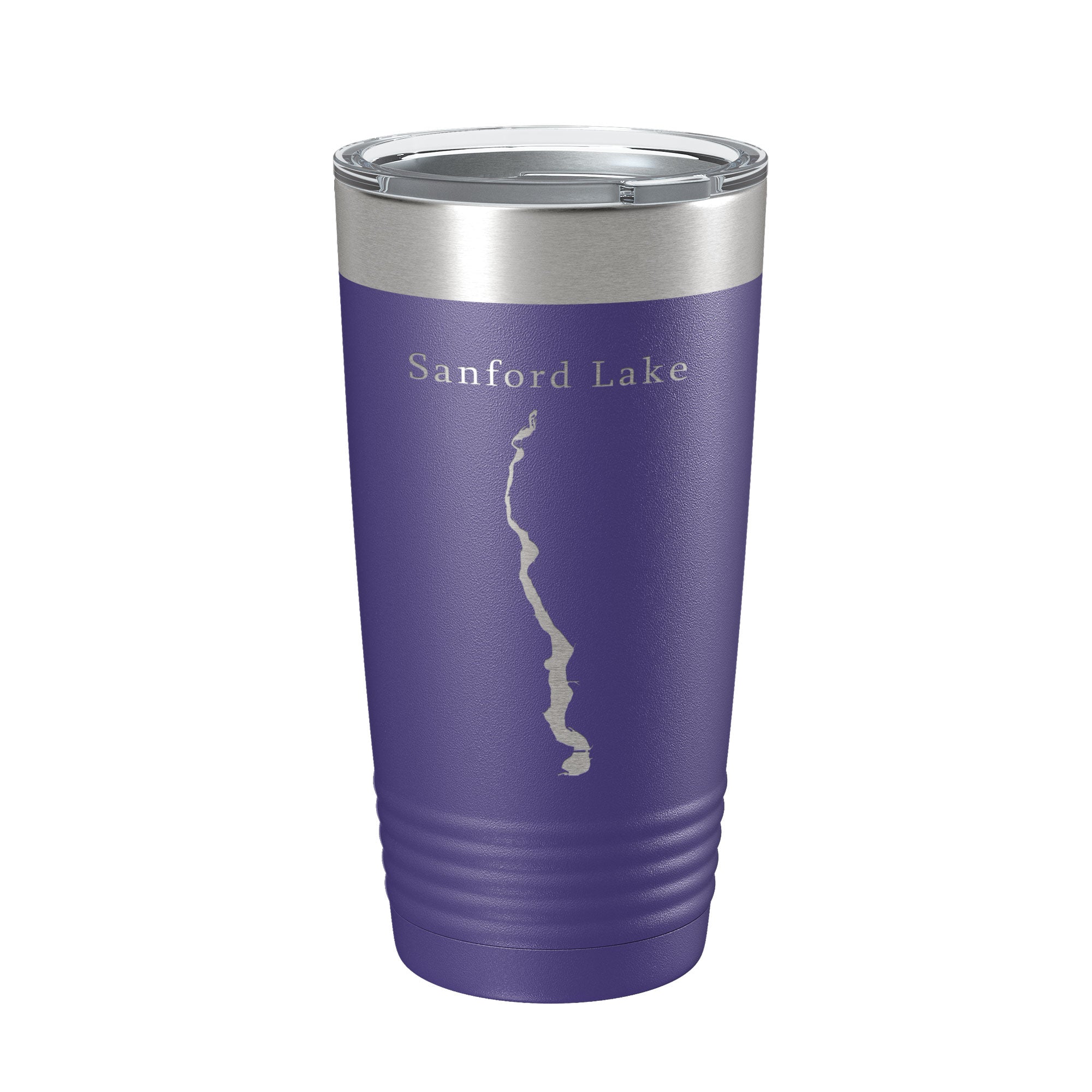 Sanford Lake Tittabawassee Map Tumbler Travel Mug Insulated Laser Engraved Coffee Cup Michigan 20 oz