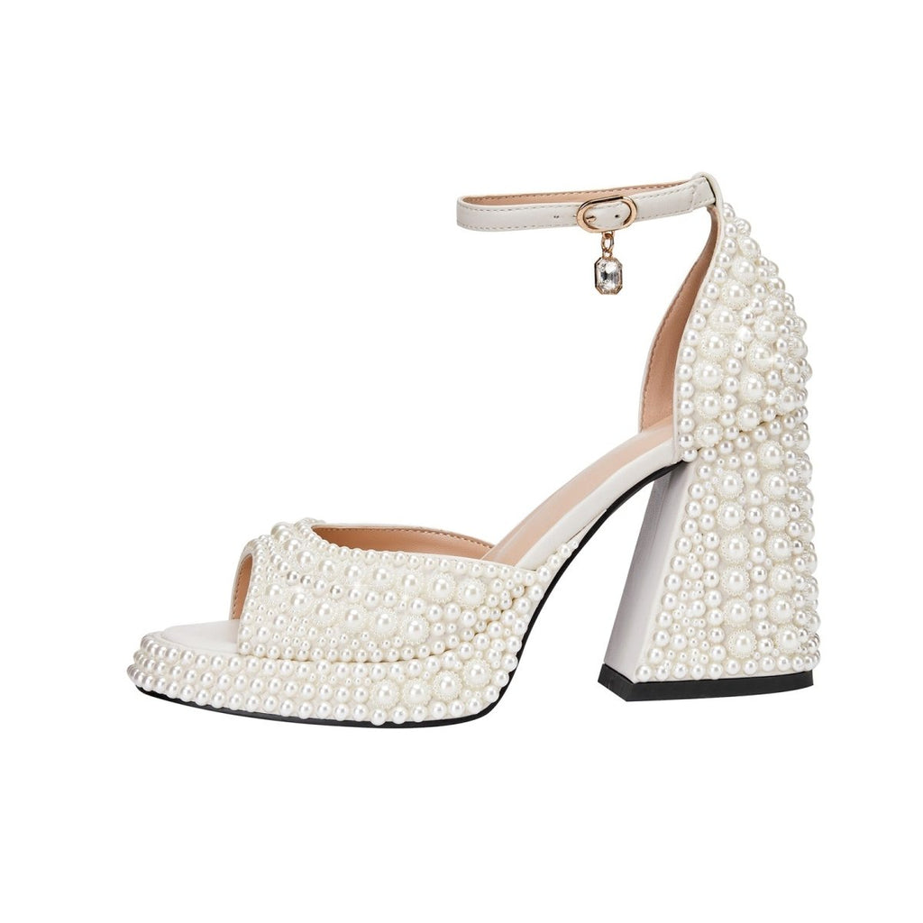 Candy Peep Toe Ankle Strap Platform Sandals