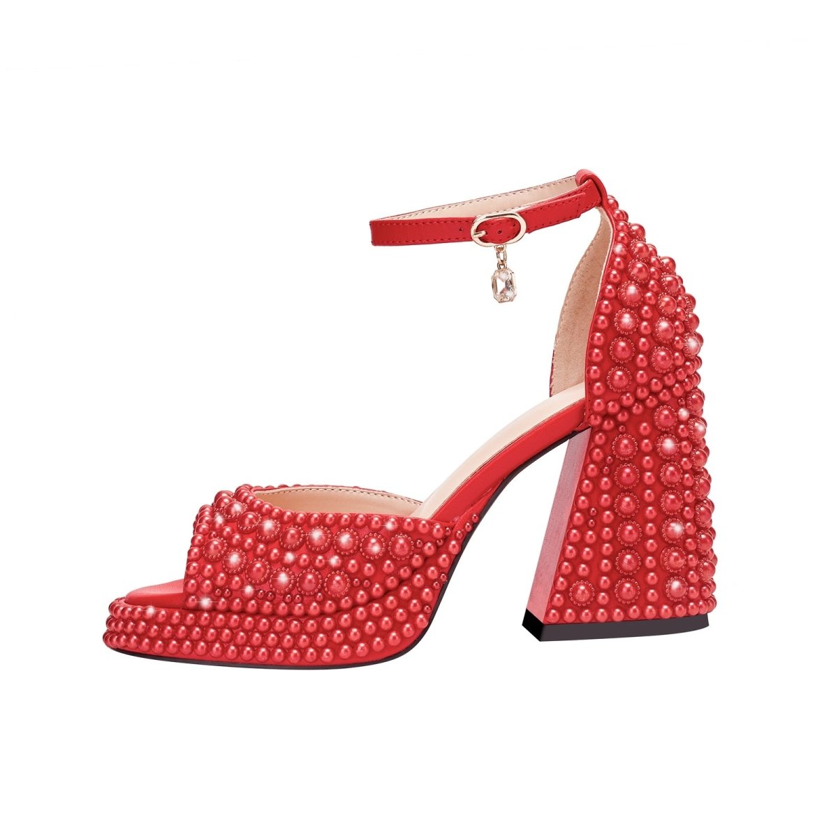 Candy Peep Toe Ankle Strap Platform Sandals