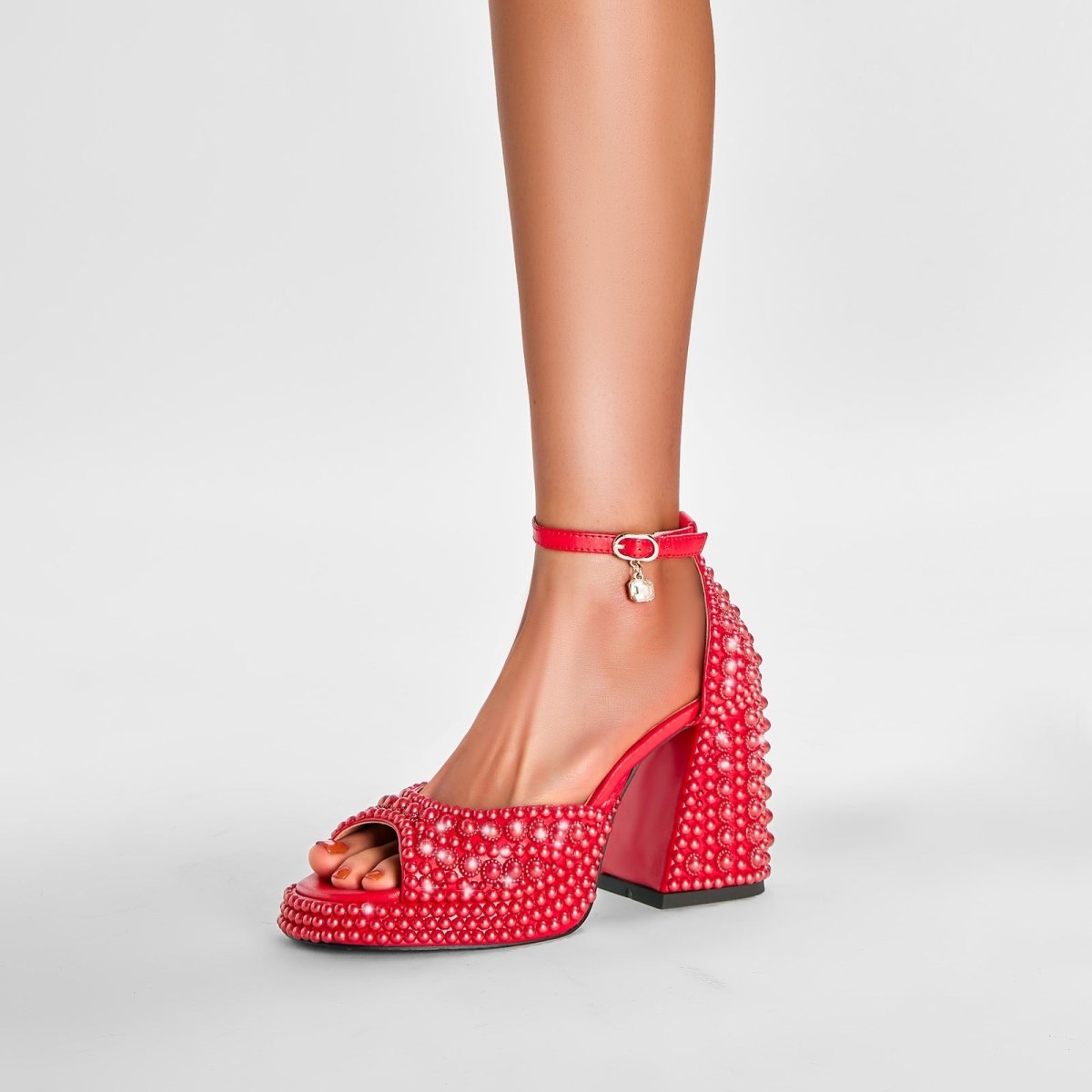Candy Peep Toe Ankle Strap Platform Sandals