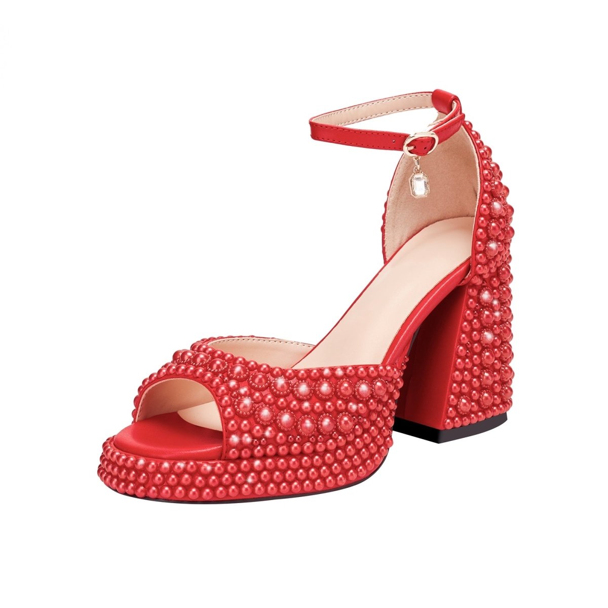 Candy Peep Toe Ankle Strap Platform Sandals