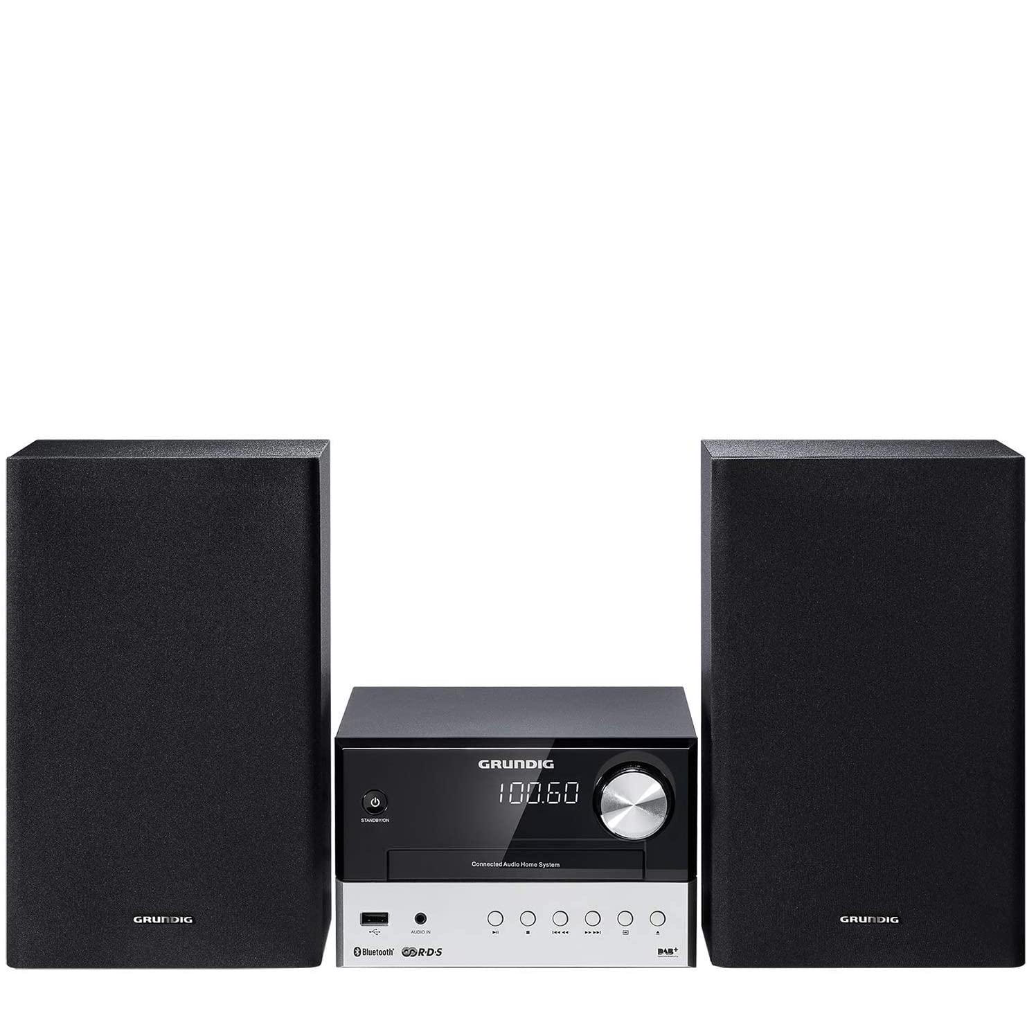 Grundig CMS 3000 BT DAB+ Sistem audio micro uz casnic 30 W Negru, Argint (GLR7640)