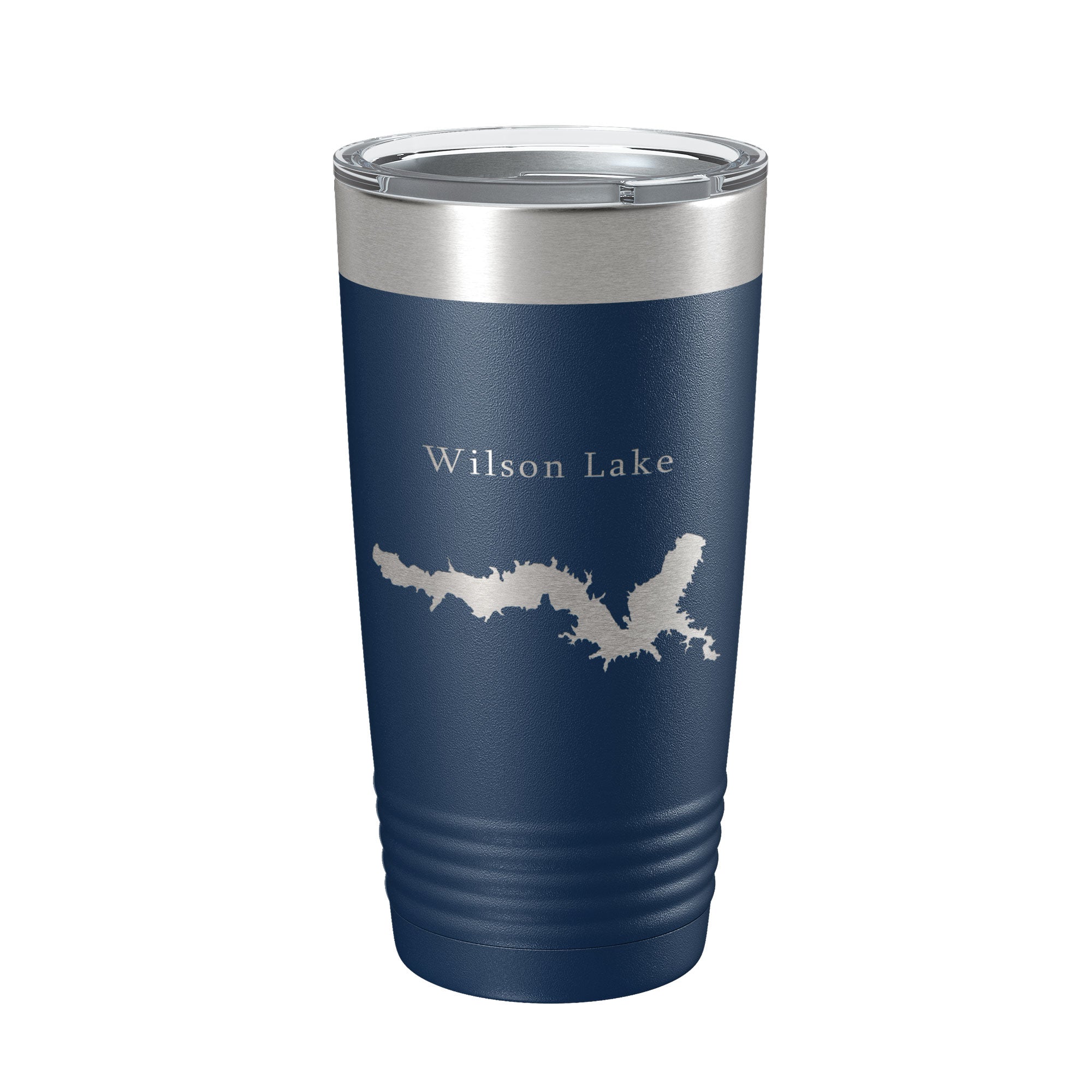 Wilson Lake Map Tumbler Travel Mug Insulated Laser Engraved Coffee Cup Kansas 20 oz