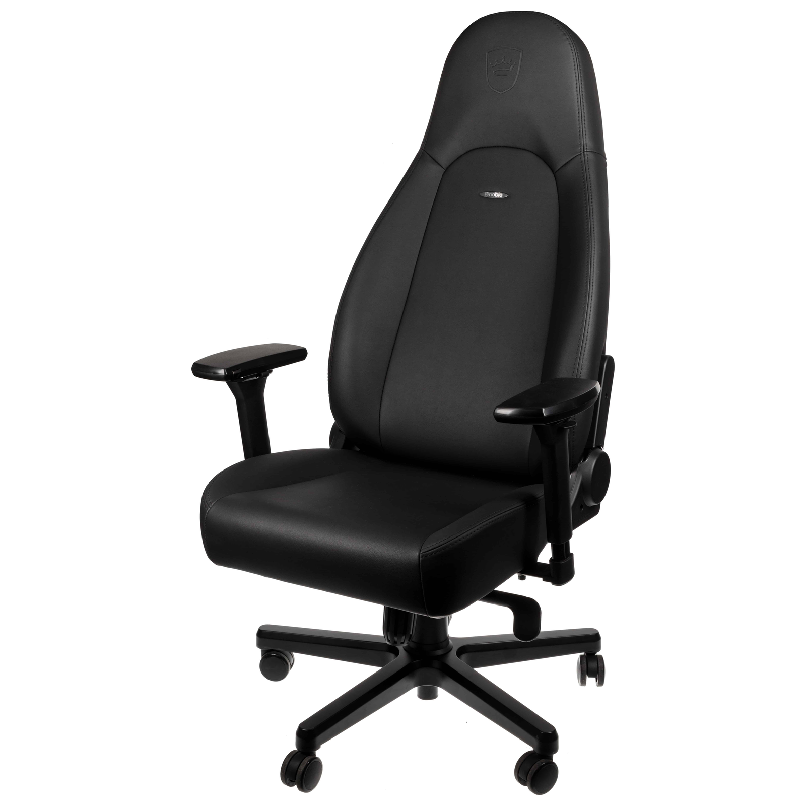 Scaun de gaming Noblechairs ICON Black Edition din piele sintetică hibridă (NBL-ICN-PU-BED)