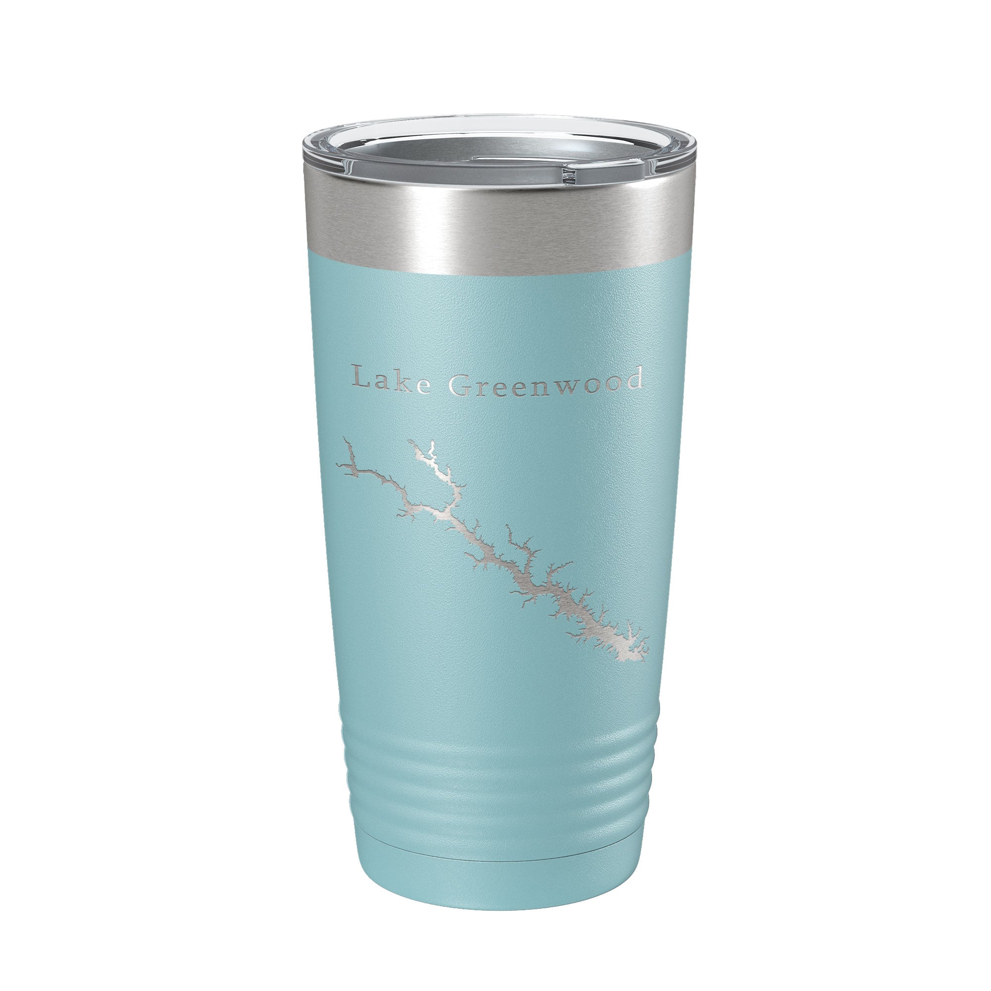 Lake Greenwood Map Tumbler Travel Mug Insulated Laser Engraved Coffee Cup South Carolina 20 oz