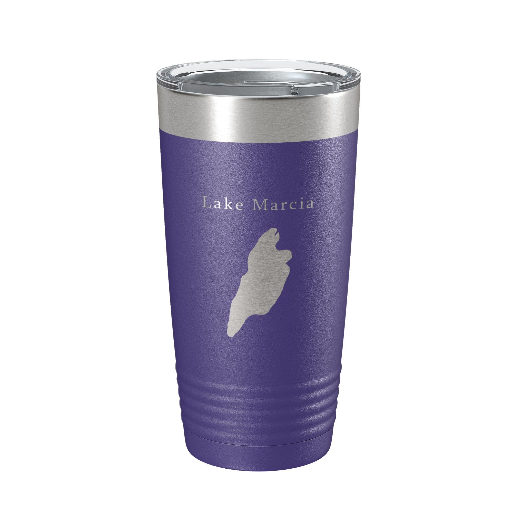 Lake Marcia Map Tumbler Travel Mug Insulated Laser Engraved Coffee Cup New Jersey 20 oz