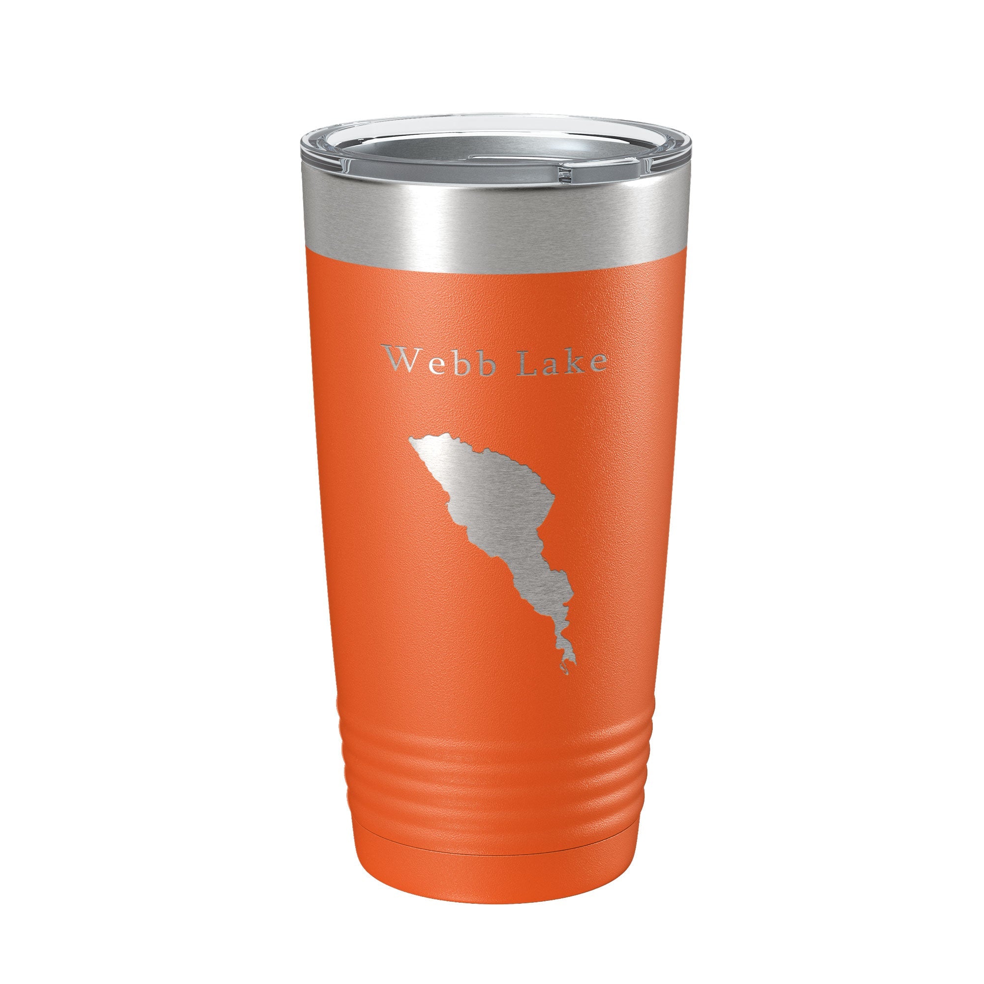 Webb Lake Map Tumbler Travel Mug Insulated Laser Engraved Coffee Cup Maine 20 oz