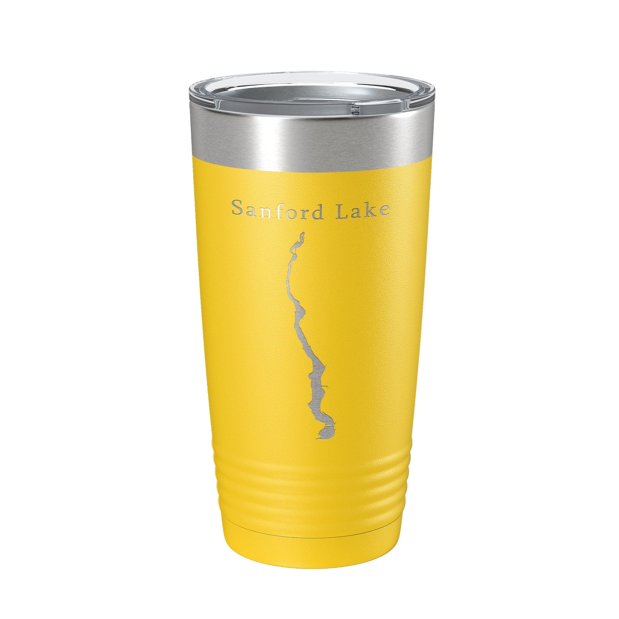 Sanford Lake Tittabawassee Map Tumbler Travel Mug Insulated Laser Engraved Coffee Cup Michigan 20 oz