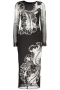 DESIGUAL WOMEN'S LONG BLACK DRESS