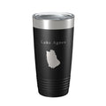 Lake Agnes Map Tumbler Travel Mug Insulated Laser Engraved Coffee Cup Colorado 20 oz