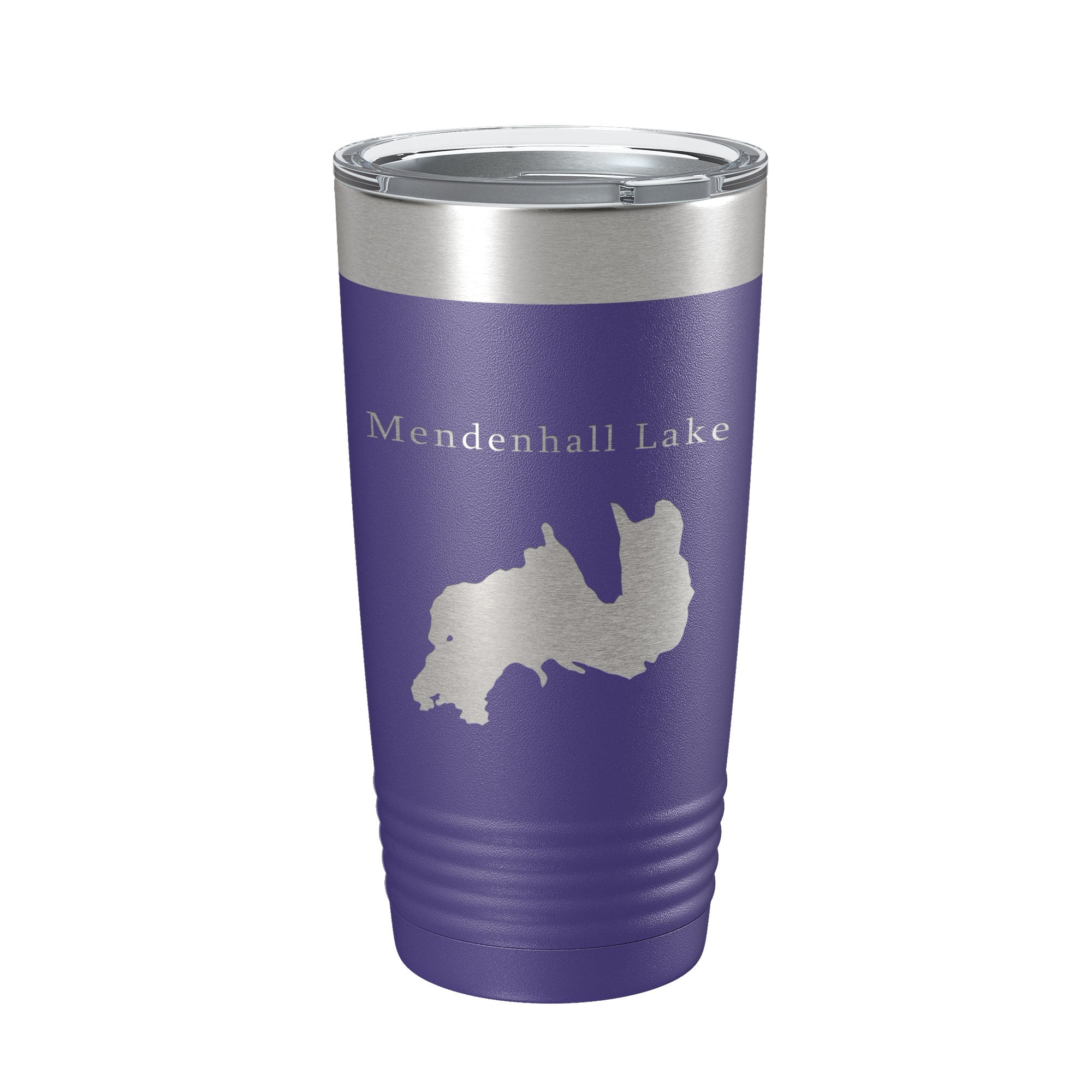 Mendenhall Lake Map Tumbler Travel Mug Insulated Laser Engraved Coffee Cup Alaska 20 oz