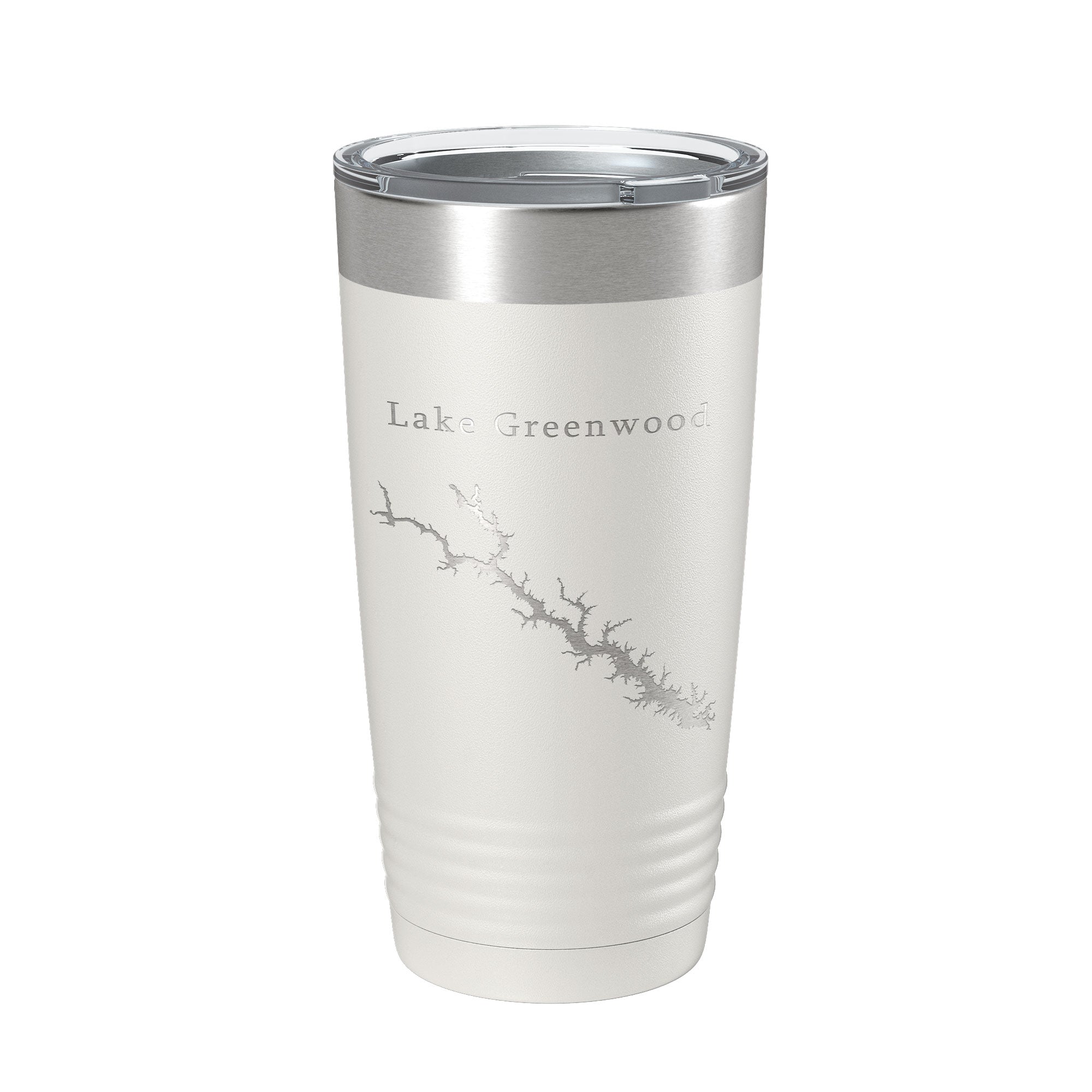 Lake Greenwood Map Tumbler Travel Mug Insulated Laser Engraved Coffee Cup South Carolina 20 oz