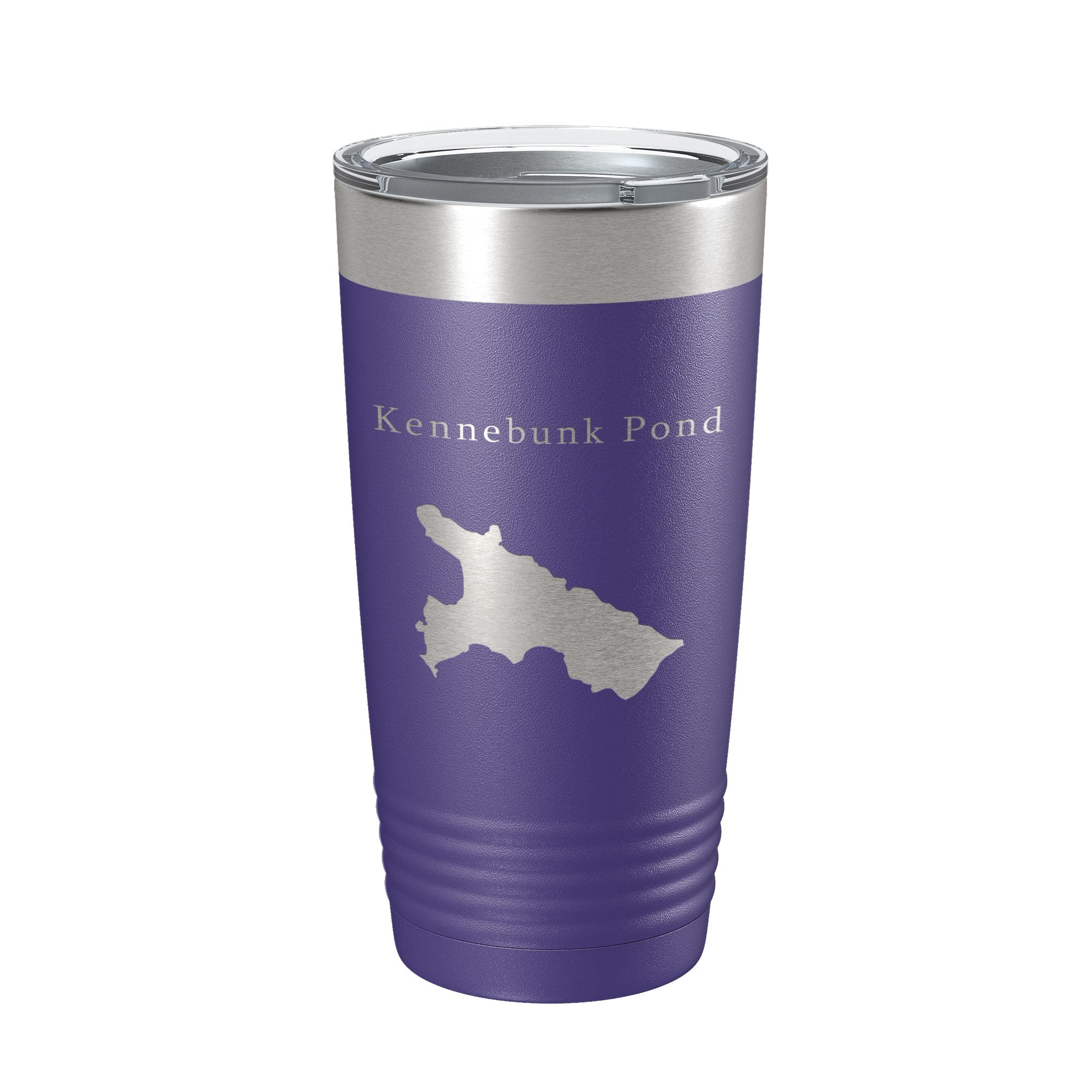 Kennebunk Pond Tumbler Lake Map Travel Mug Insulated Laser Engraved Coffee Cup Maine 20 oz
