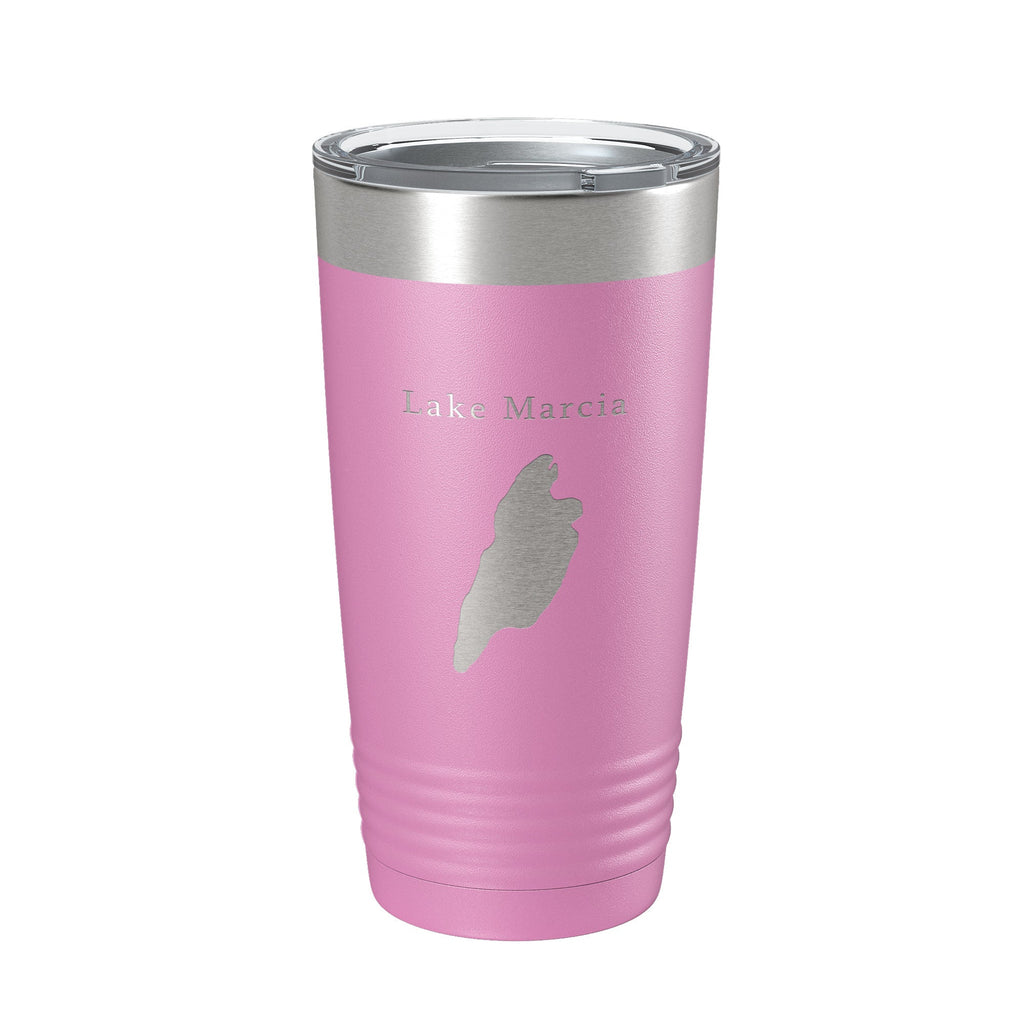 Lake Marcia Map Tumbler Travel Mug Insulated Laser Engraved Coffee Cup New Jersey 20 oz