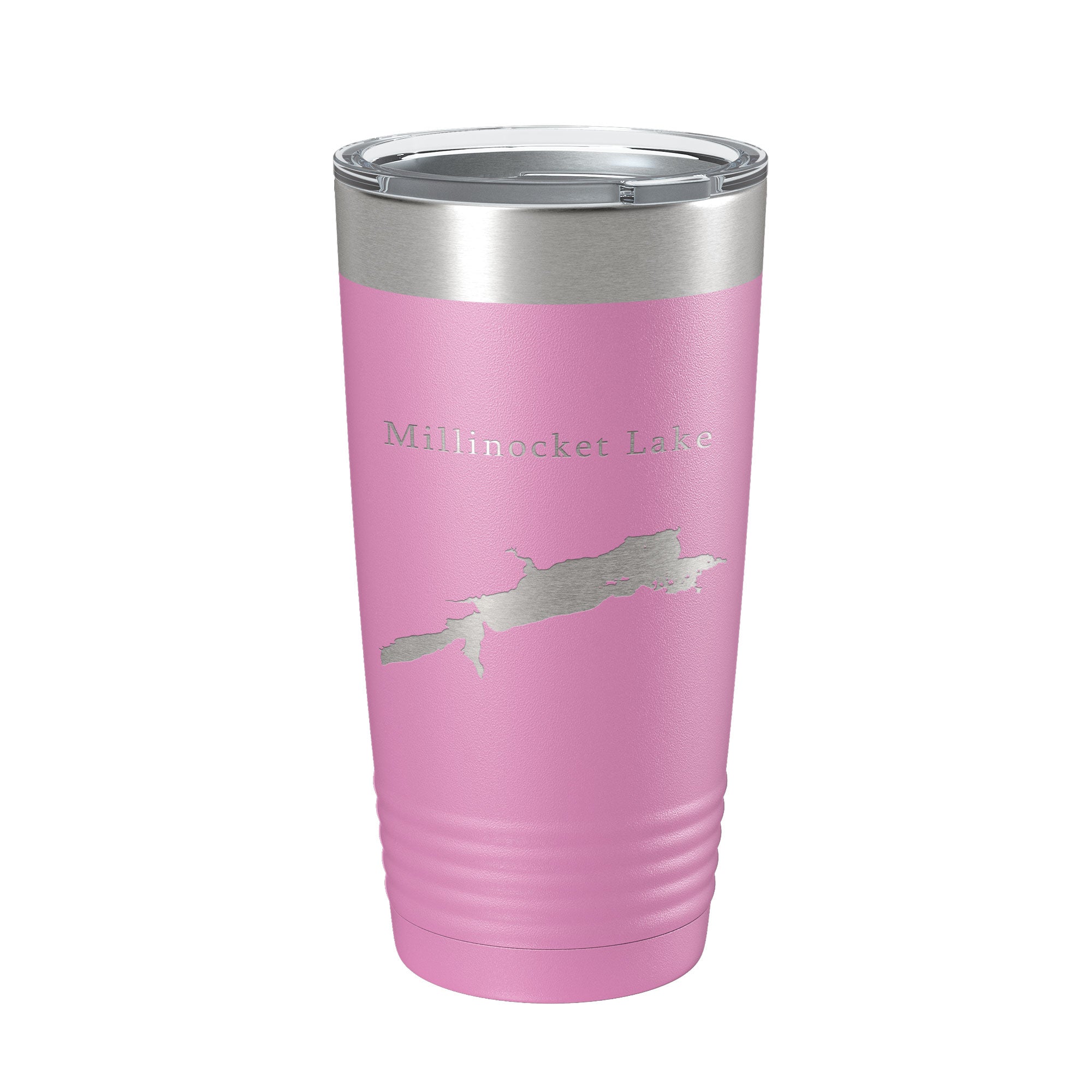 Millinocket Lake Map Tumbler Travel Mug Insulated Laser Engraved Coffee Cup Maine 20 oz