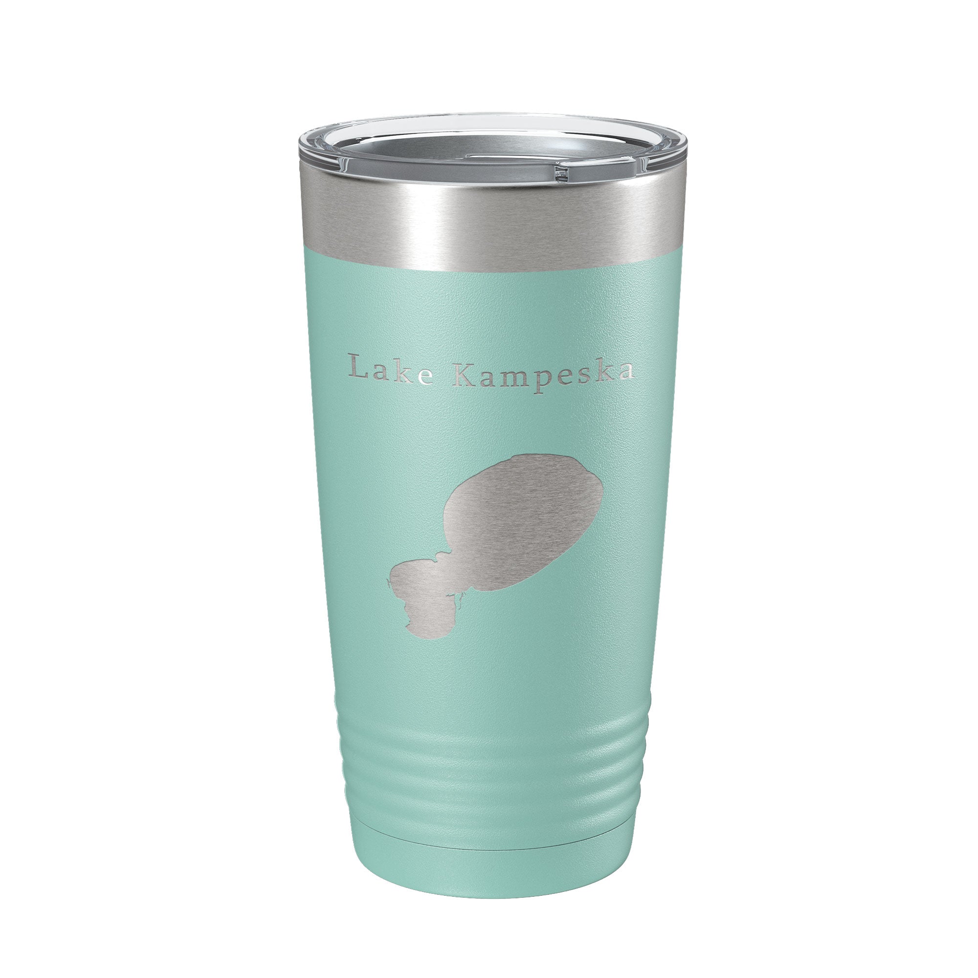 Lake Kampeska Map Tumbler Travel Mug Insulated Laser Engraved Coffee Cup South Dakota 20 oz