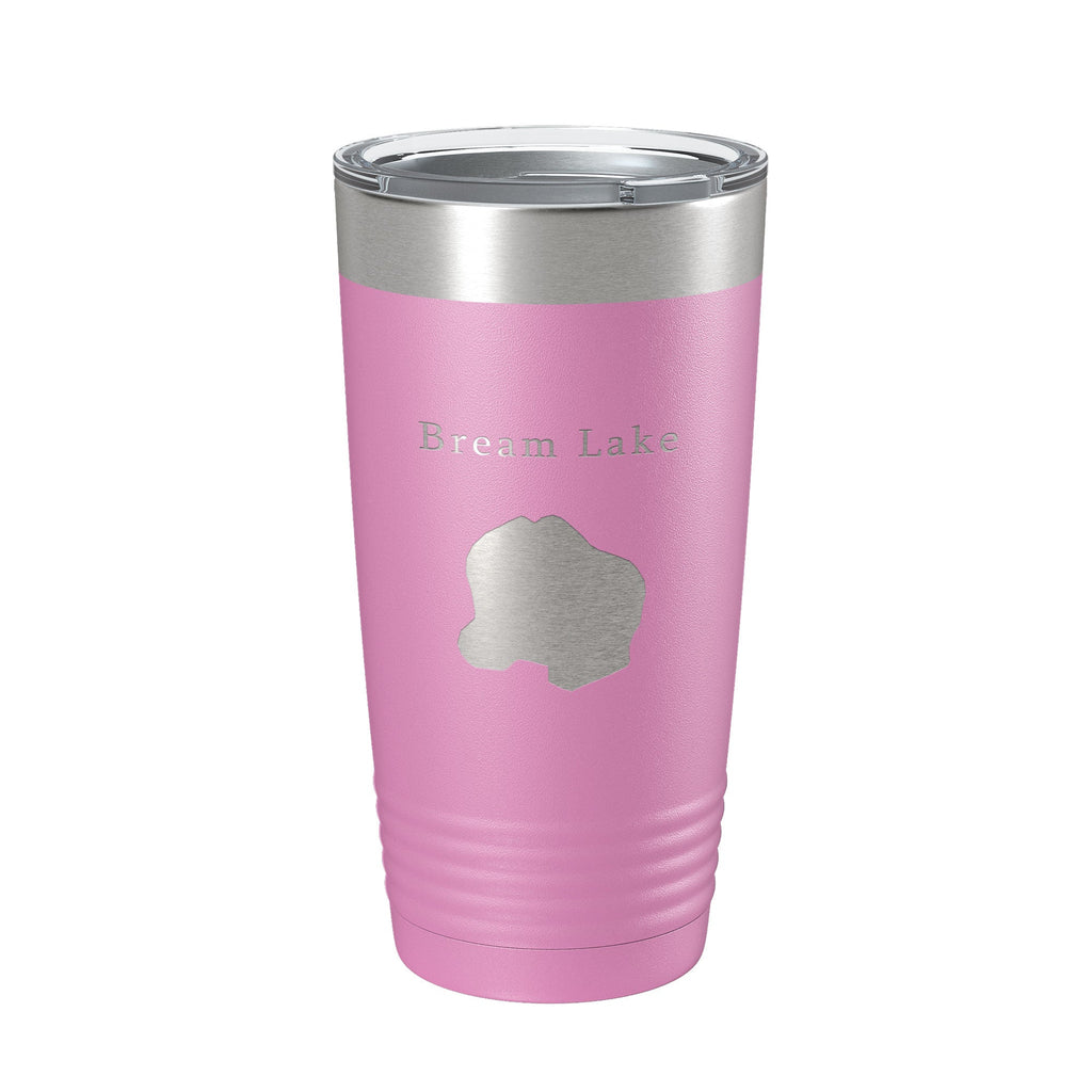 Bream Lake Map Tumbler Travel Mug Insulated Laser Engraved Coffee Cup Florida 20 oz