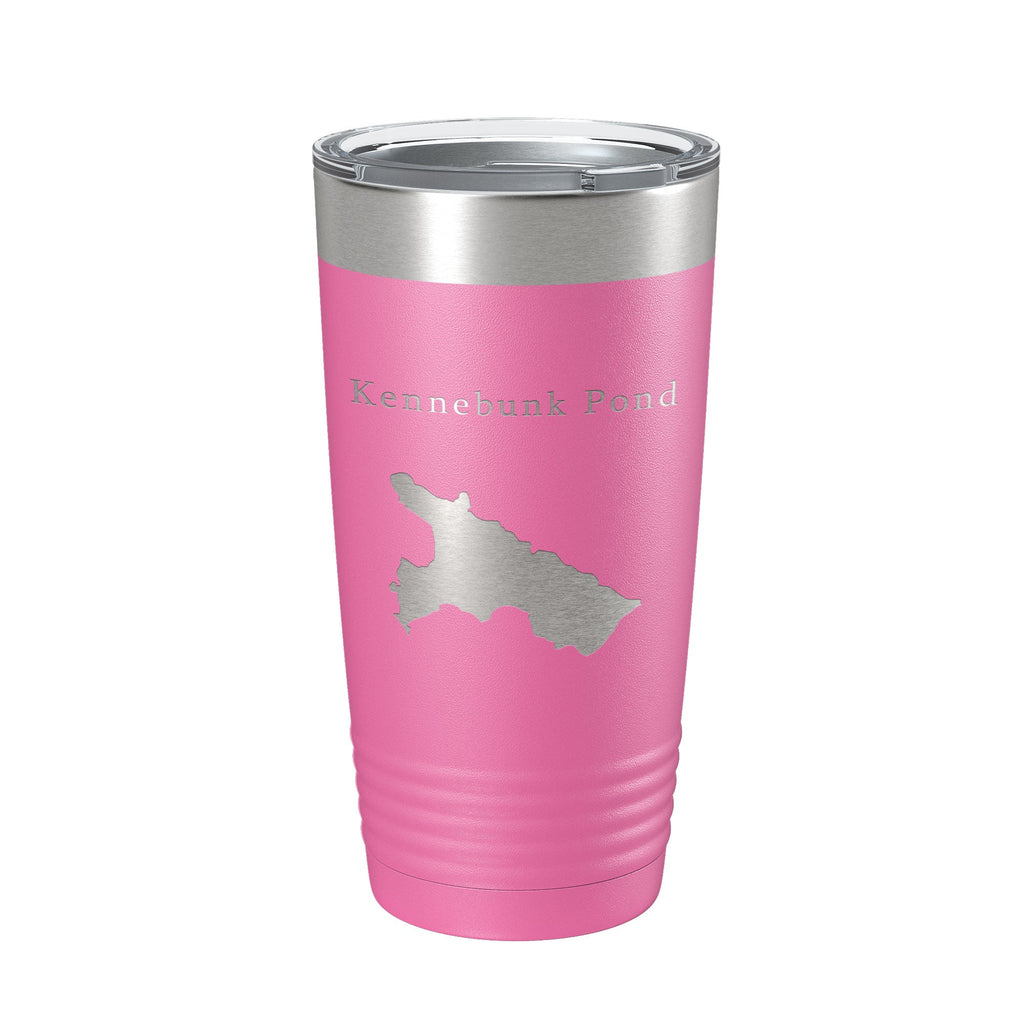 Kennebunk Pond Tumbler Lake Map Travel Mug Insulated Laser Engraved Coffee Cup Maine 20 oz