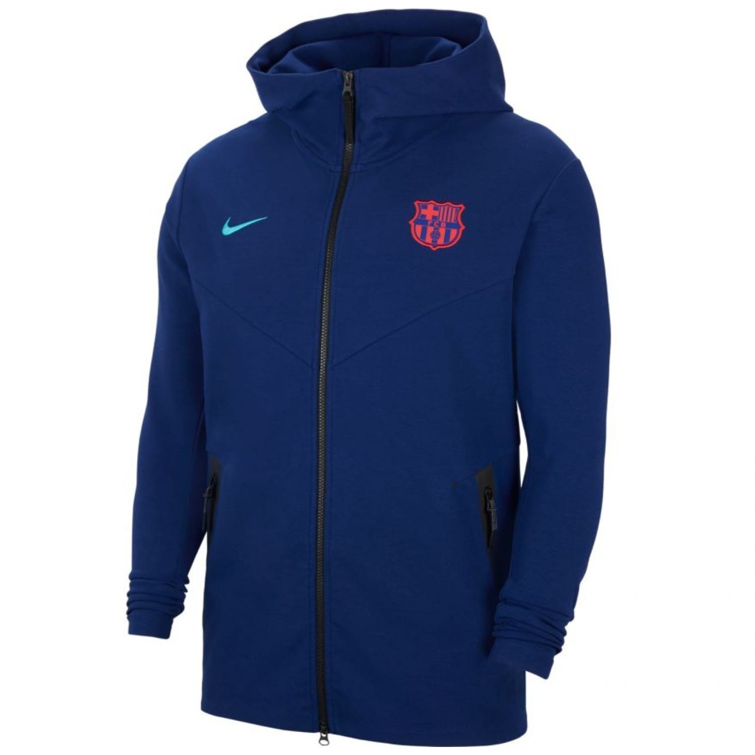 FC Barcelona Tech Fleece presentation soccer tracksuit 2021 - Nike