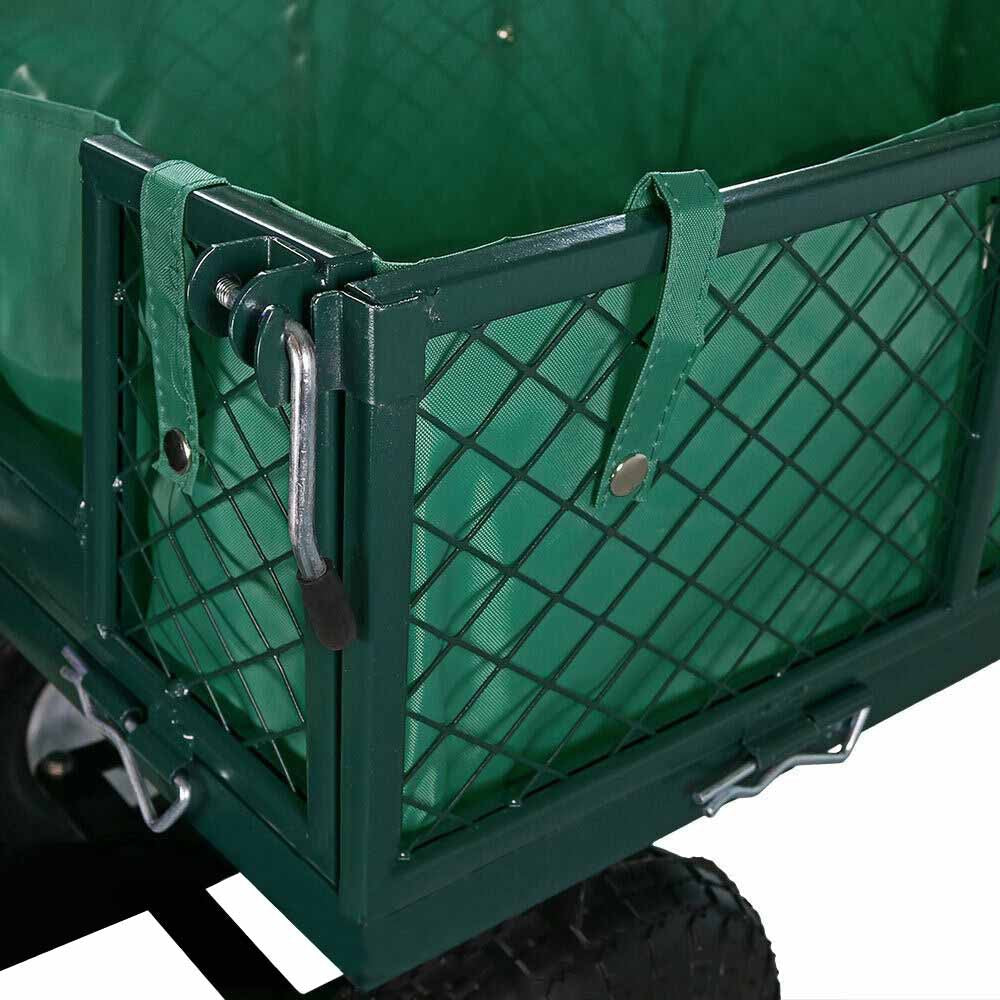 Metalowy wózek ogrodowy o ładowności 300 kg