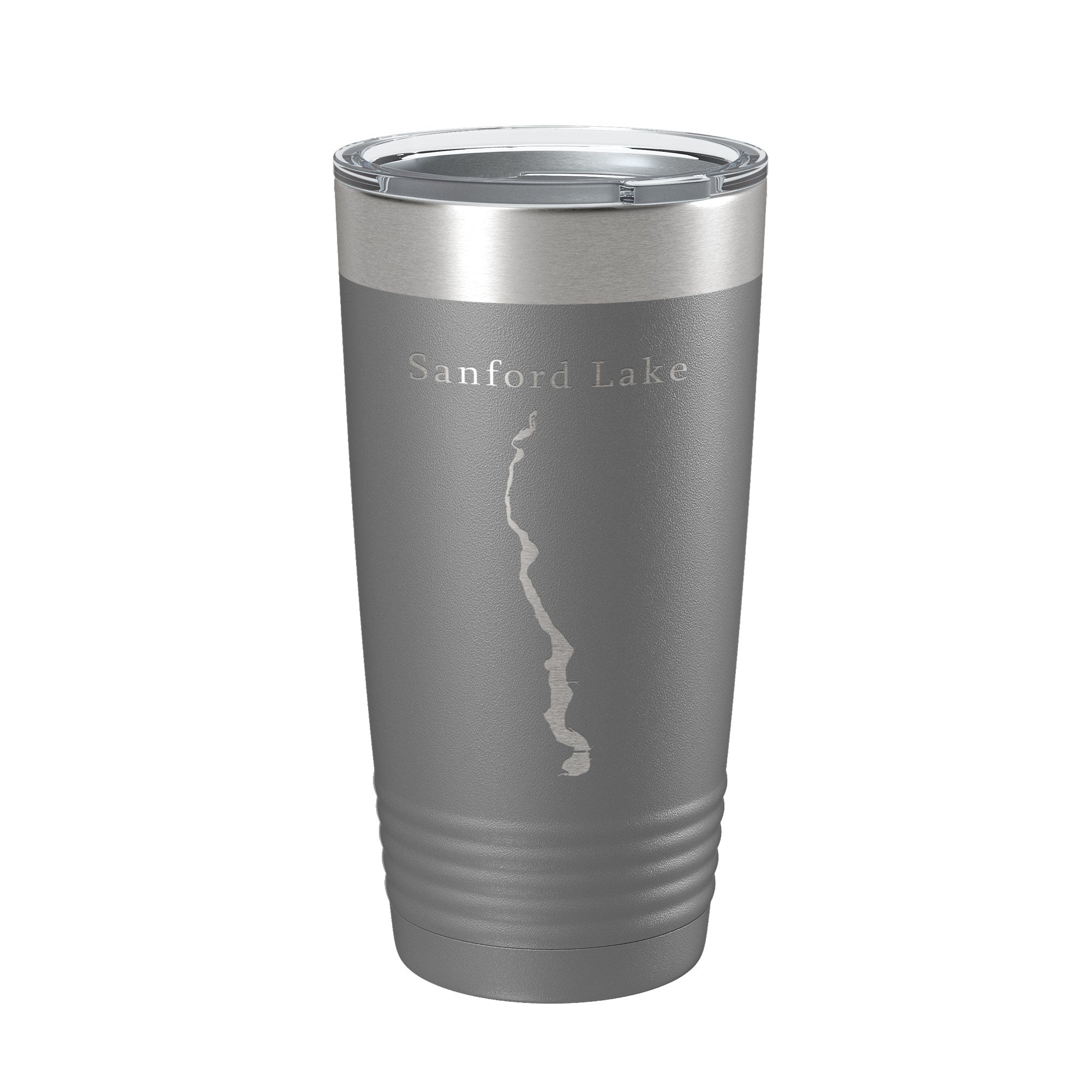 Sanford Lake Tittabawassee Map Tumbler Travel Mug Insulated Laser Engraved Coffee Cup Michigan 20 oz