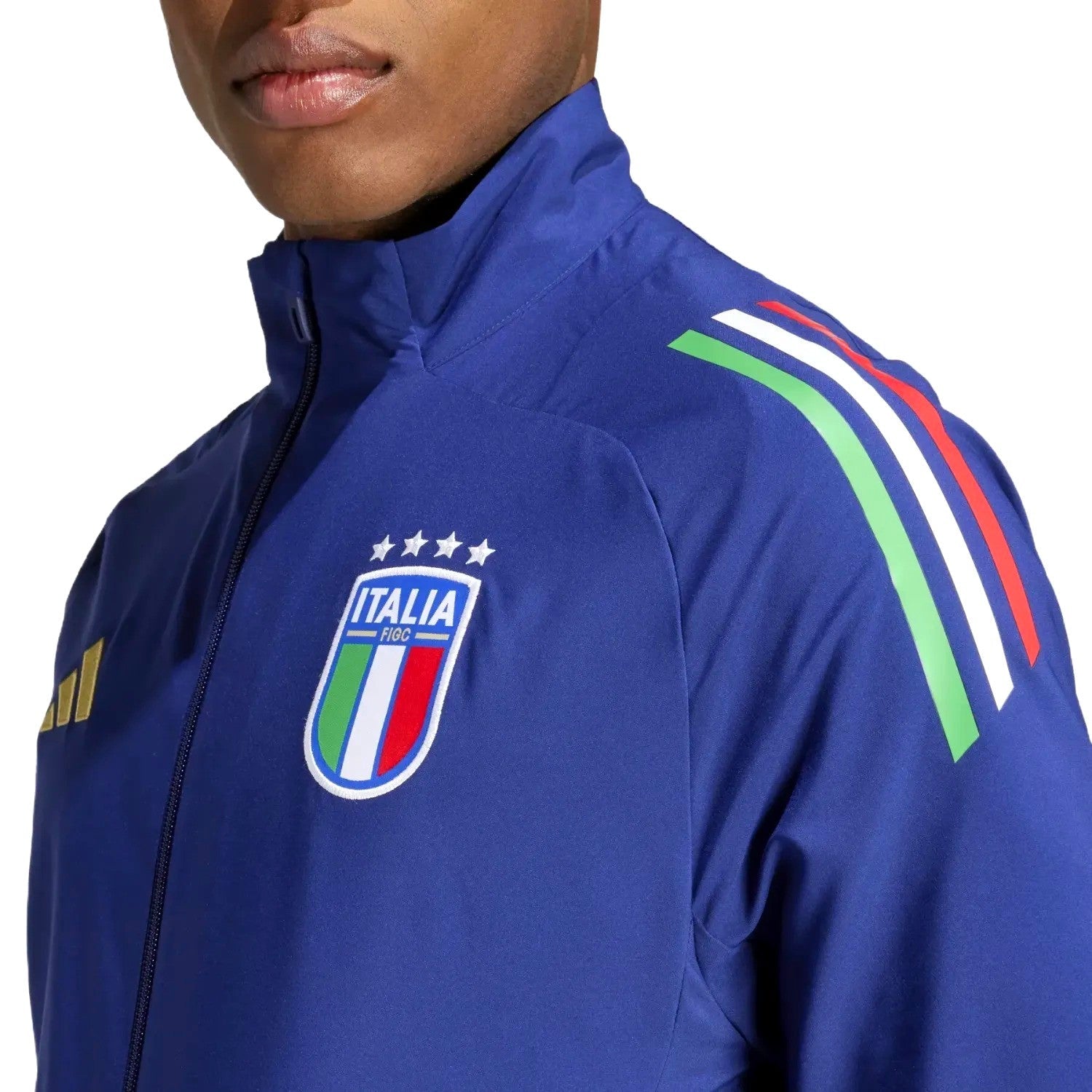 Italy training presentation Soccer tracksuit navy 2024/25 - Adidas