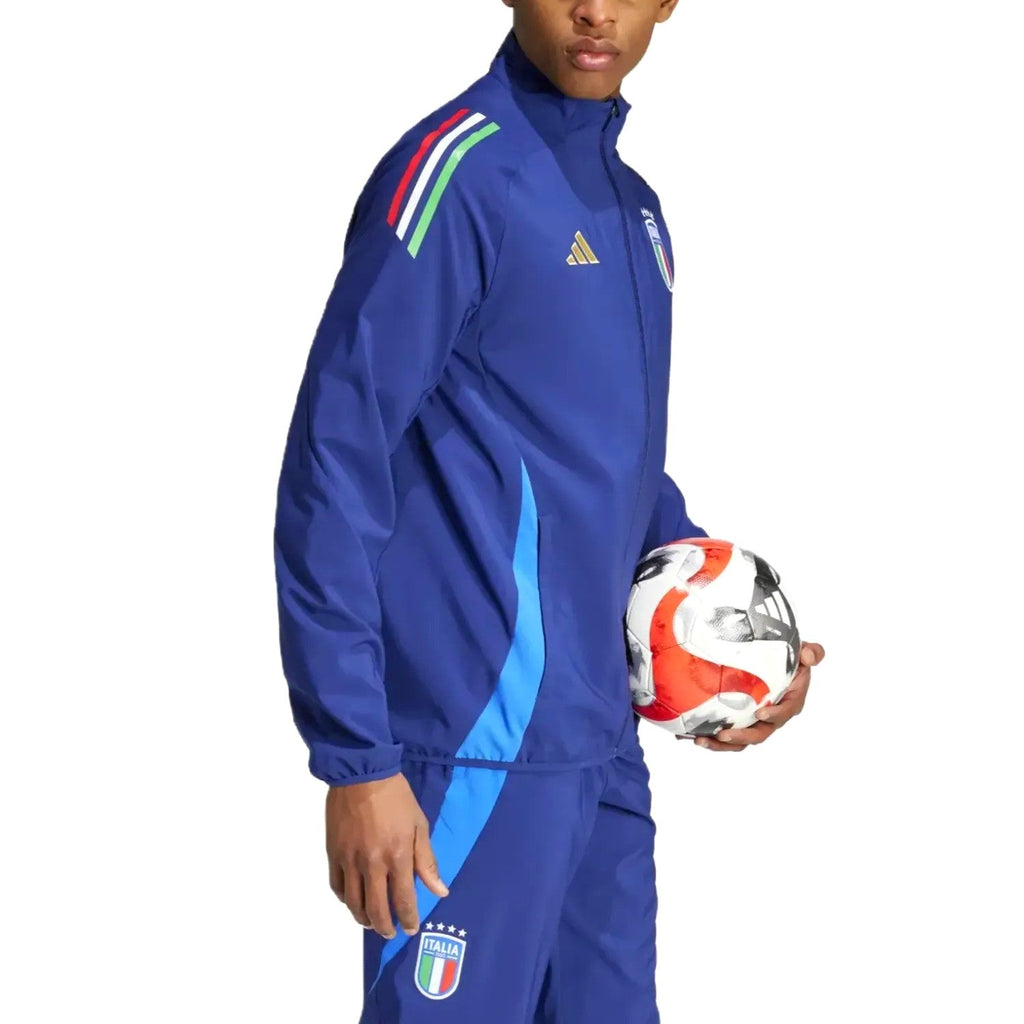Italy training presentation Soccer tracksuit navy 2024/25 - Adidas