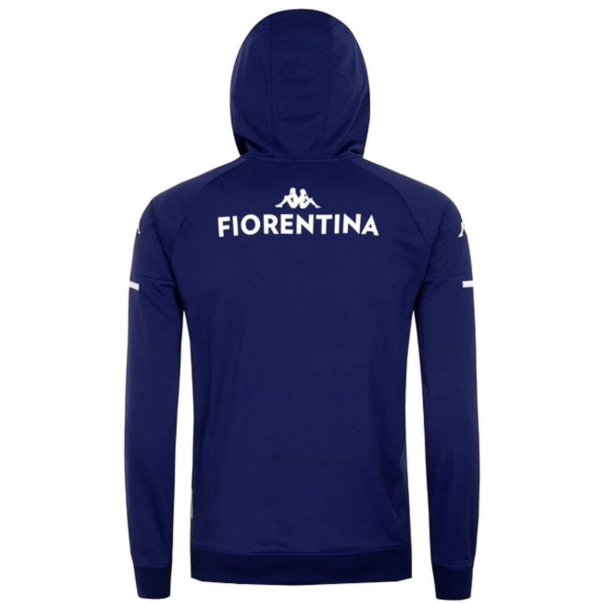 Fiorentina navy hooded presentation soccer tracksuit 2020/21 - Kappa