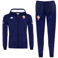 Fiorentina navy hooded presentation soccer tracksuit 2020/21 - Kappa