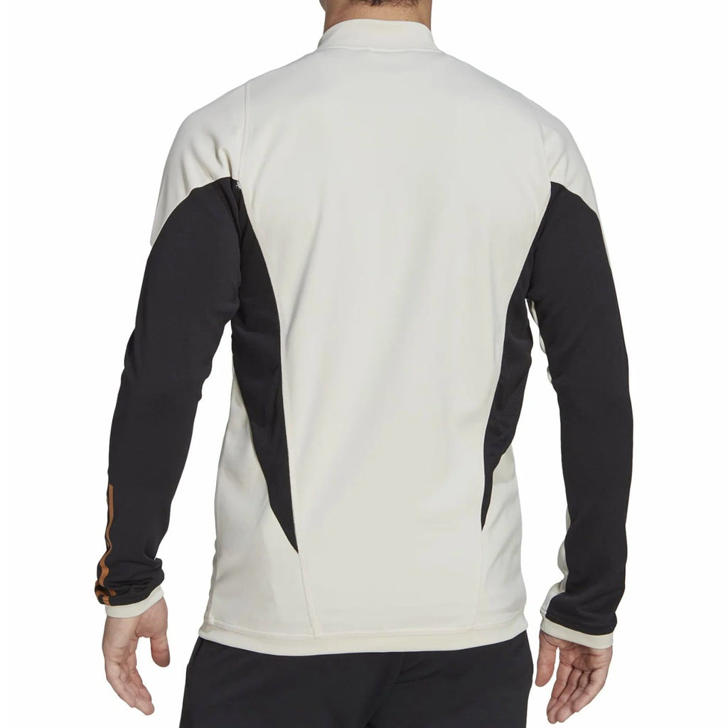 Germany training bench Soccer tracksuit 2022/23 white/black - Adidas
