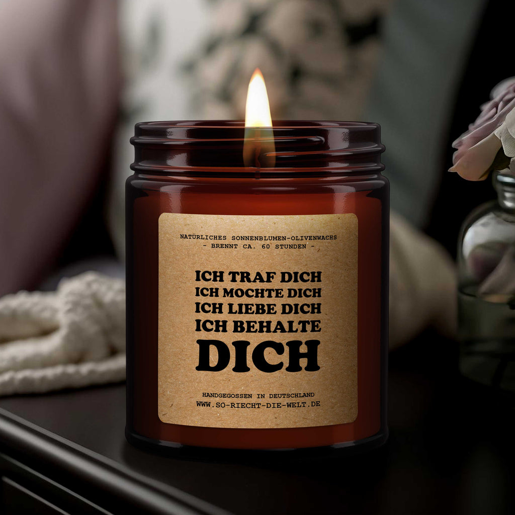 Ich traf dich, ich mochte dich, ich liebe dich, Duftkerze, Kerze, Valentinstags Geschenk für ihn, Jubiläumsgeschenk für Ehemann, Geburtstagsgeschenk für ihn, Jubiläumsgeschenk für ihn, Ehemann Geschenk, Geschenk für Männer