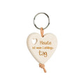 Thankgoods heart key ring Today is my favorite day