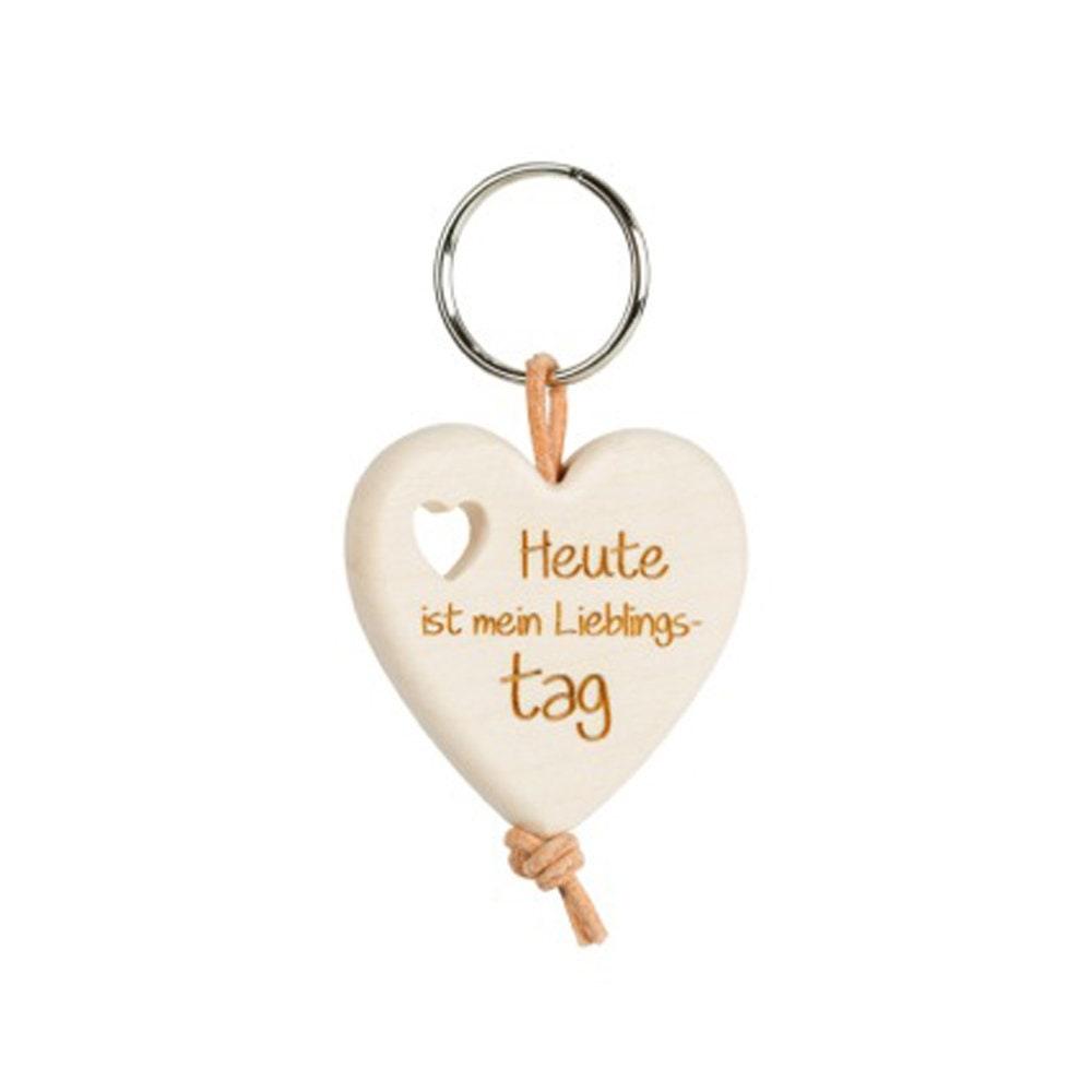 Thankgoods heart key ring Today is my favorite day