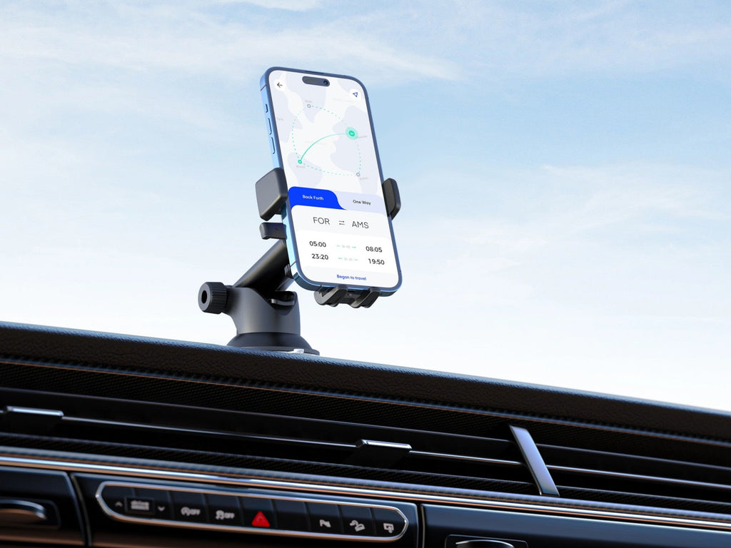 Techancy Suporte Para Telemóvel Para Automóvel Ti2295 , Material Abs De Alta Resistência, Telemóvel De 4-6,8 Polegadas