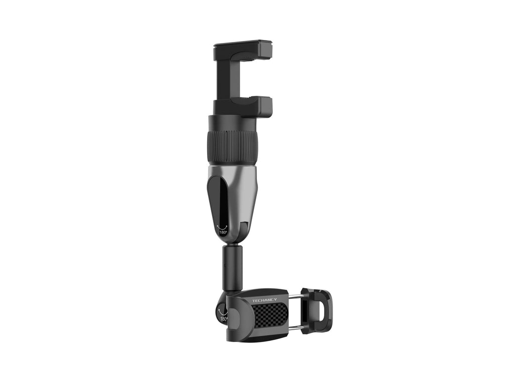 Suporte para telemóvel Techancy, TI2278, suporta ajuste de ângulo de 360°, instala-se no espelho retrovisor do carro, preto
