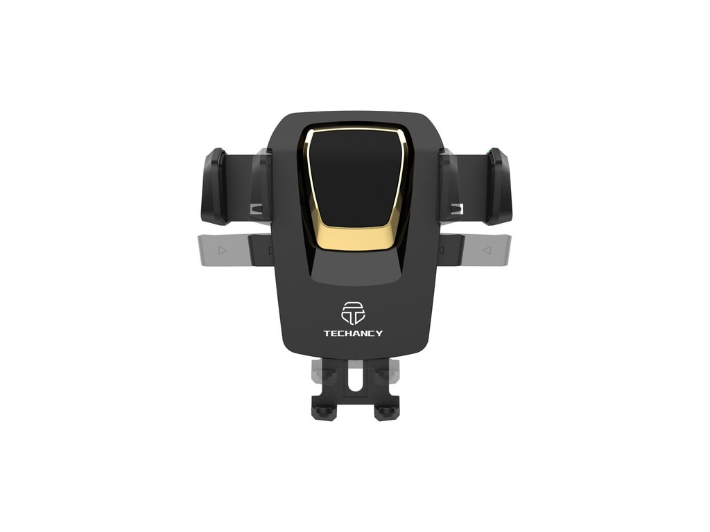 Techancy Suporte Para Telemóvel Com Ventosa Para Automóvel Preto/Dourado Ti2188, Bloqueio Com Um Toque, 4-7,2 Polegadas