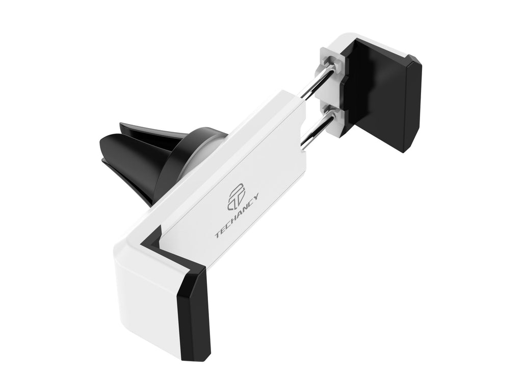 Techancy Suporte de Telemovel para Carro TI2280 Fixacao por Grelha Antivibracao Para 4.7 a 6.4 Polegadas Branco