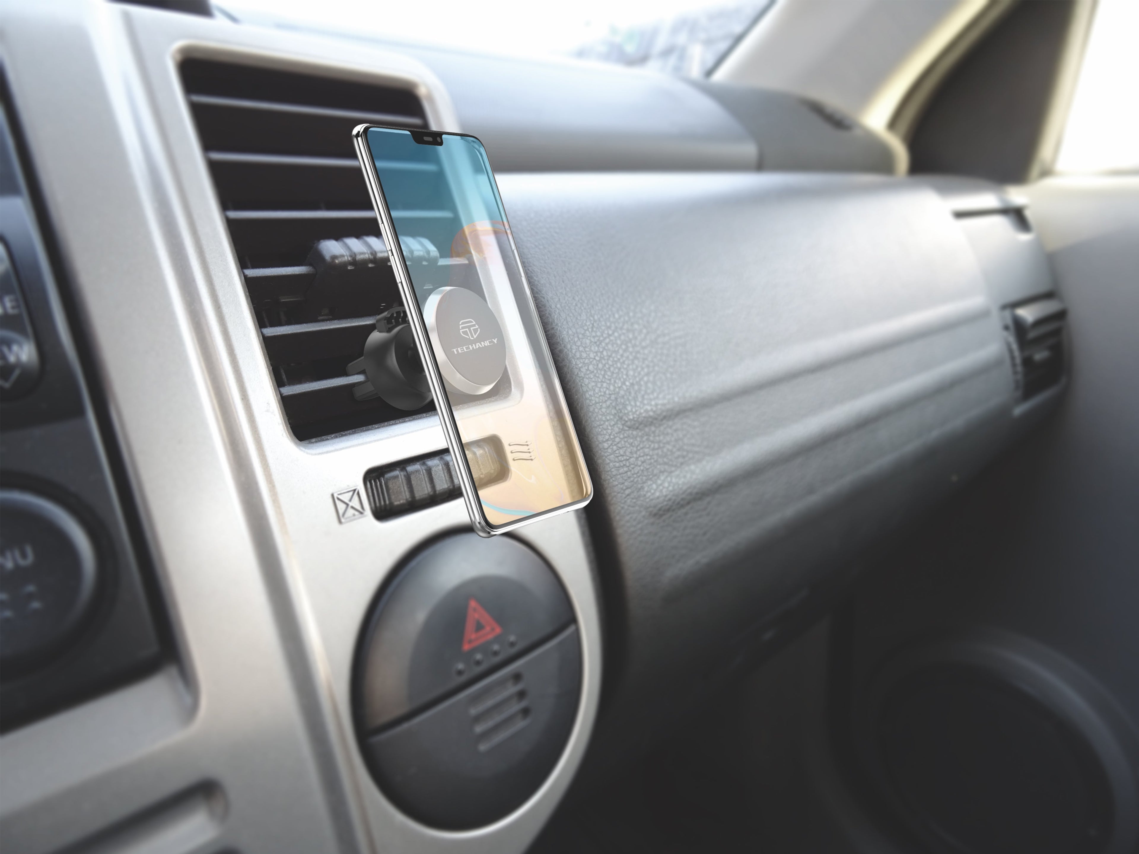 Techancy Suporte Magnético Para Telemóvel Para Automóvel Ti2195, Absorve Firmemente O Telemóvel, Rotação De 360°