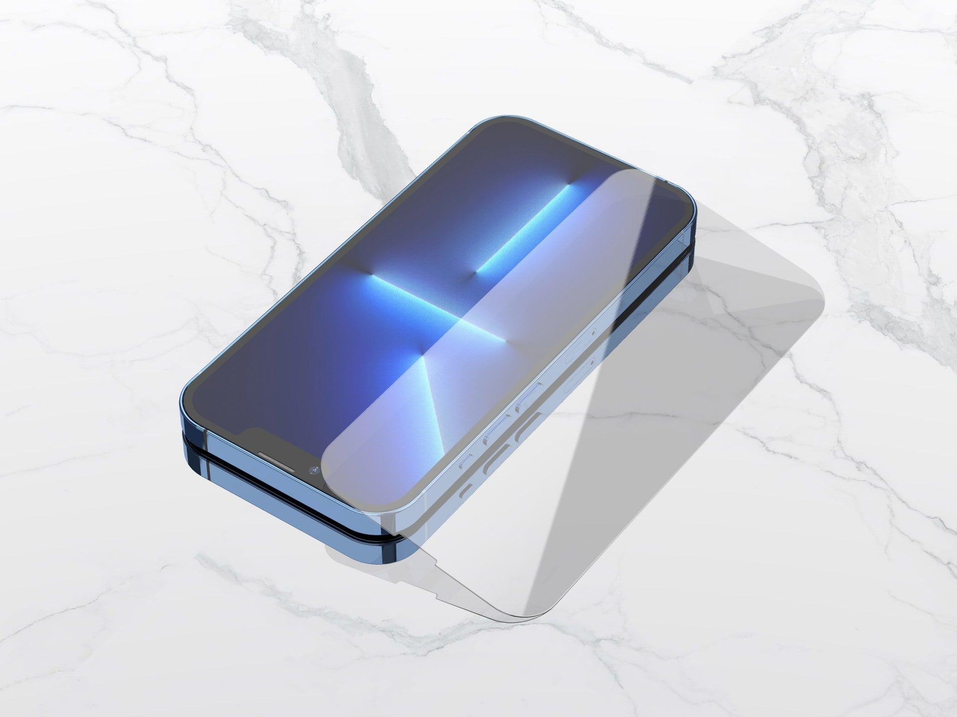 Techancy Película de Vidro Temperado  para iPhone 16 Pro Max KW1700 , 0.33MM, Anti-riscos, Alta Transparência, Fácil Aplicação