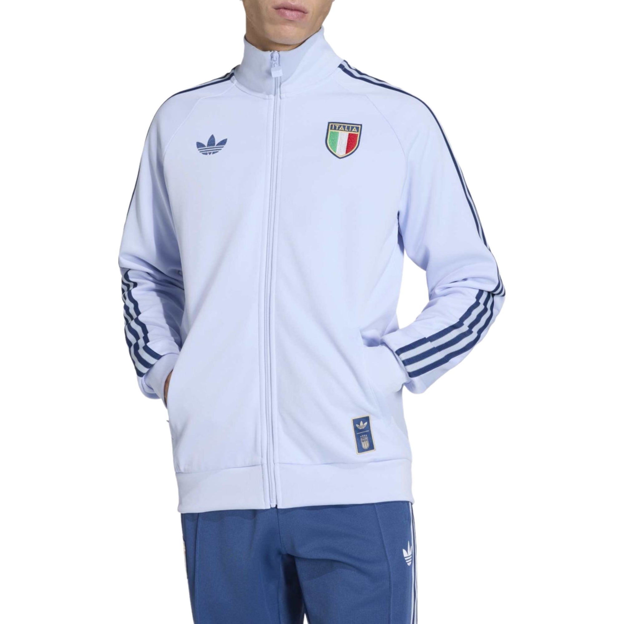 Italy light blue Originals casual presentation tracksuit 2026/27 - Adidas