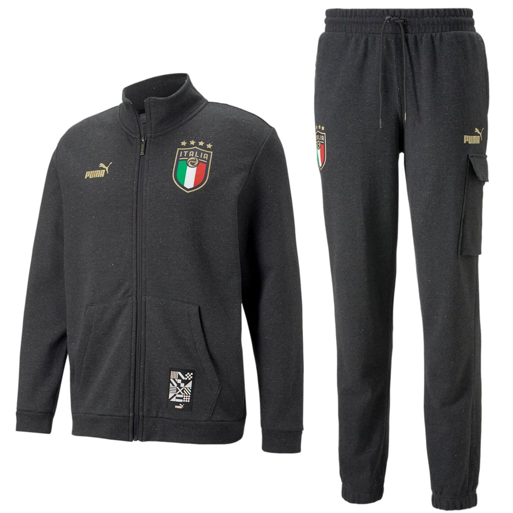 Italy dark grey Casual Fans presentation tracksuit 2022/23 - Puma