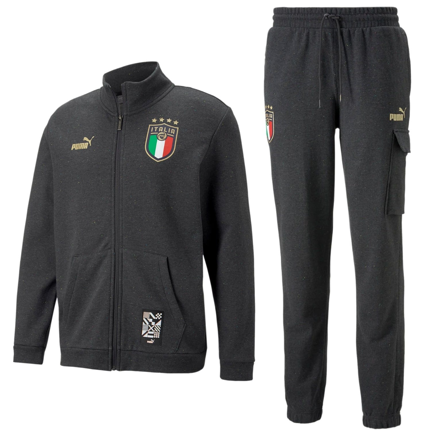 Italy dark grey Casual Fans presentation tracksuit 2022/23 - Puma