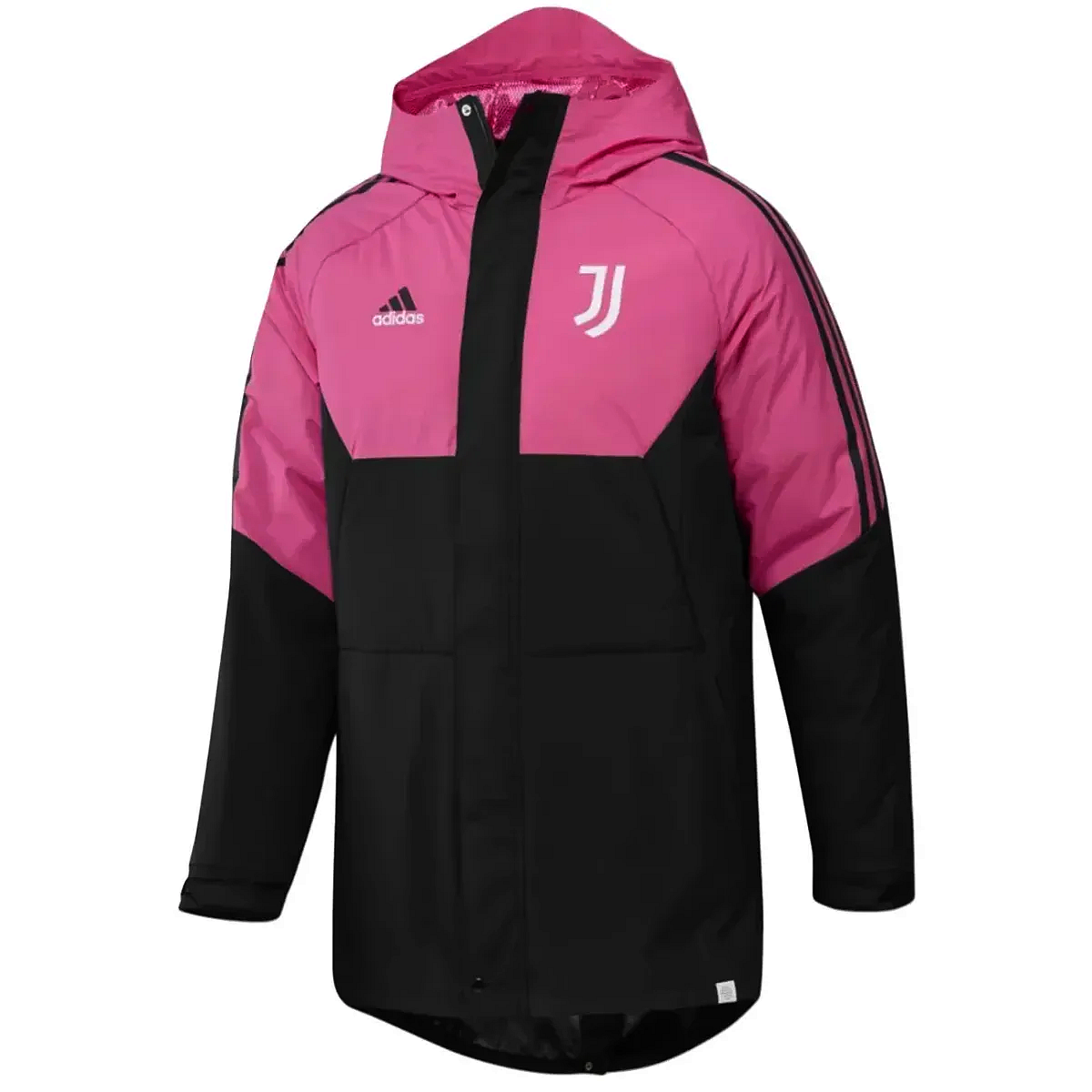 Juventus Soccer parka down jacket 2022 pink/black - Adidas